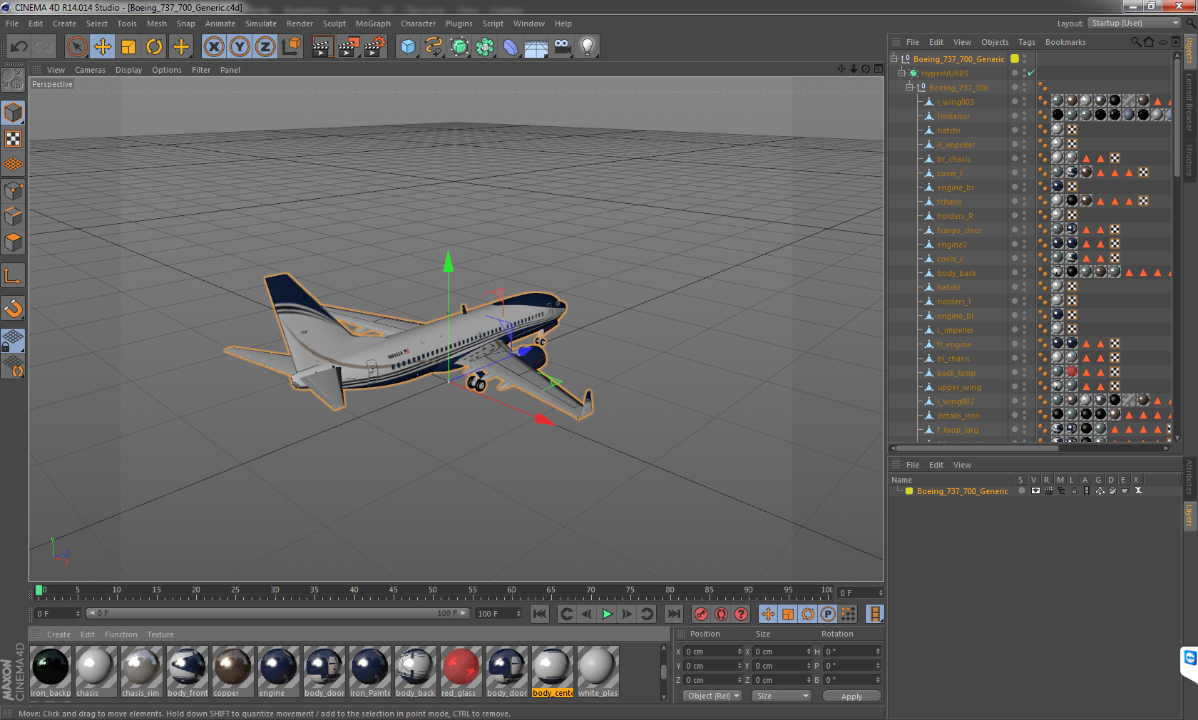Boeing 737 700 Generic 3D
