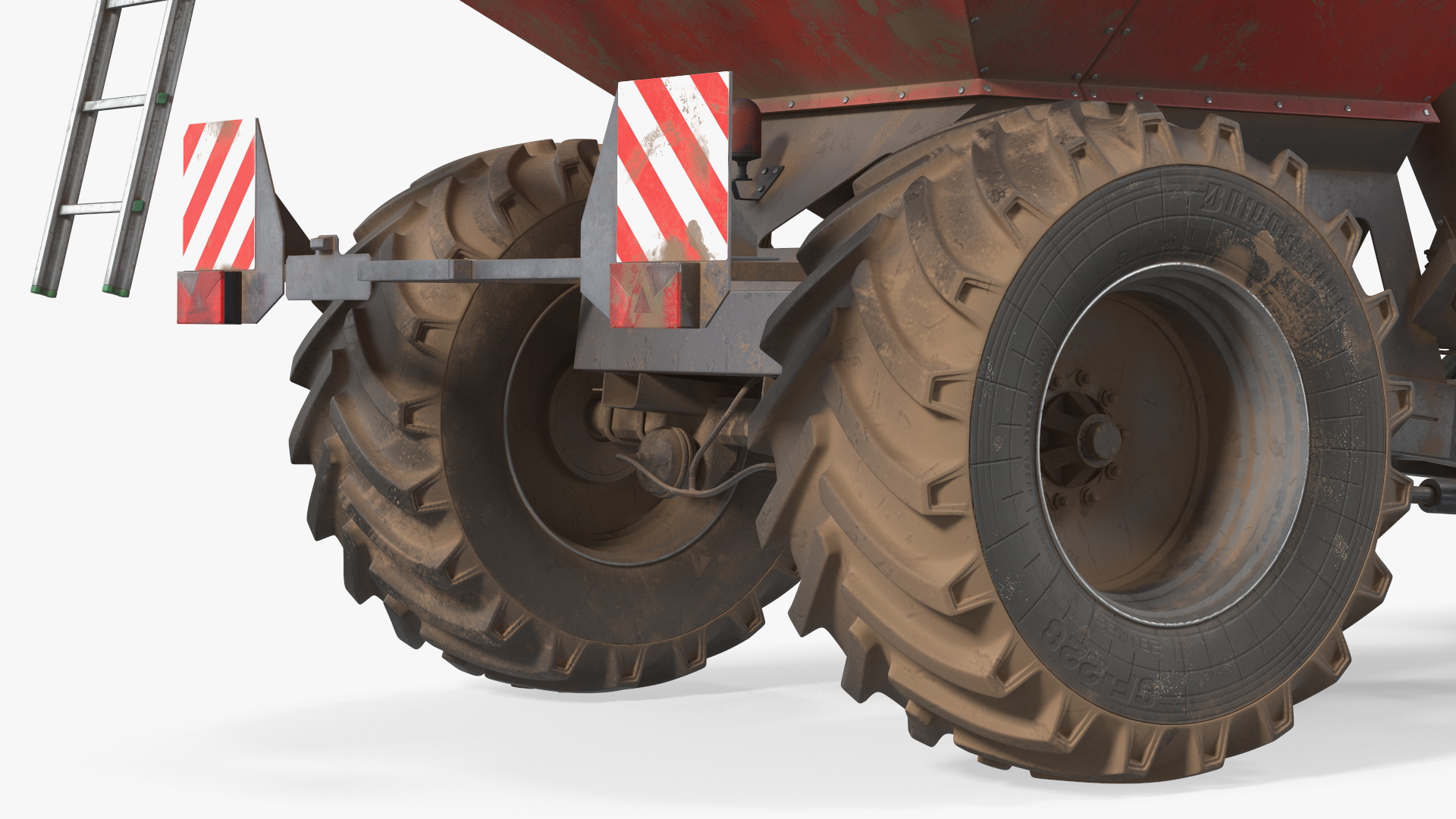 3D Vintage Tractor Ferguson 698 with Transbordeur
