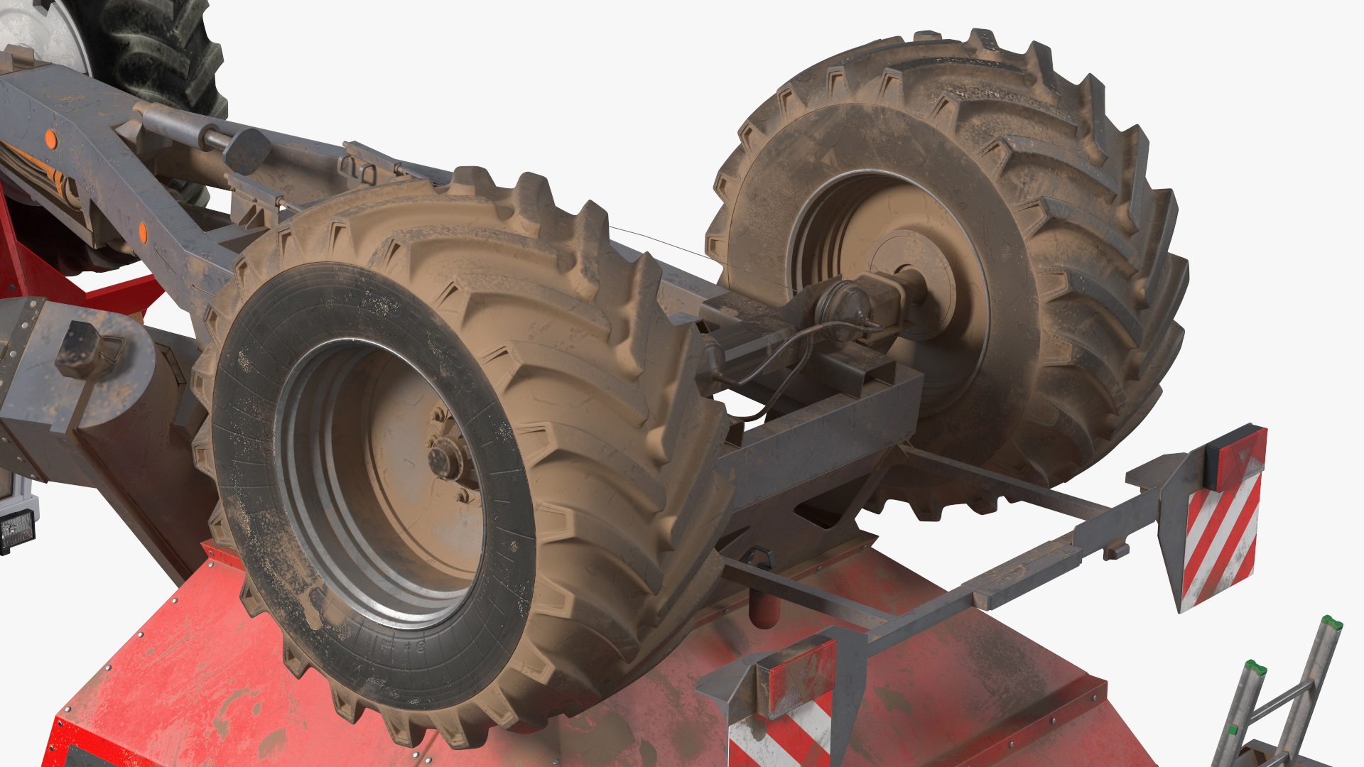 3D Vintage Tractor Ferguson 698 with Transbordeur