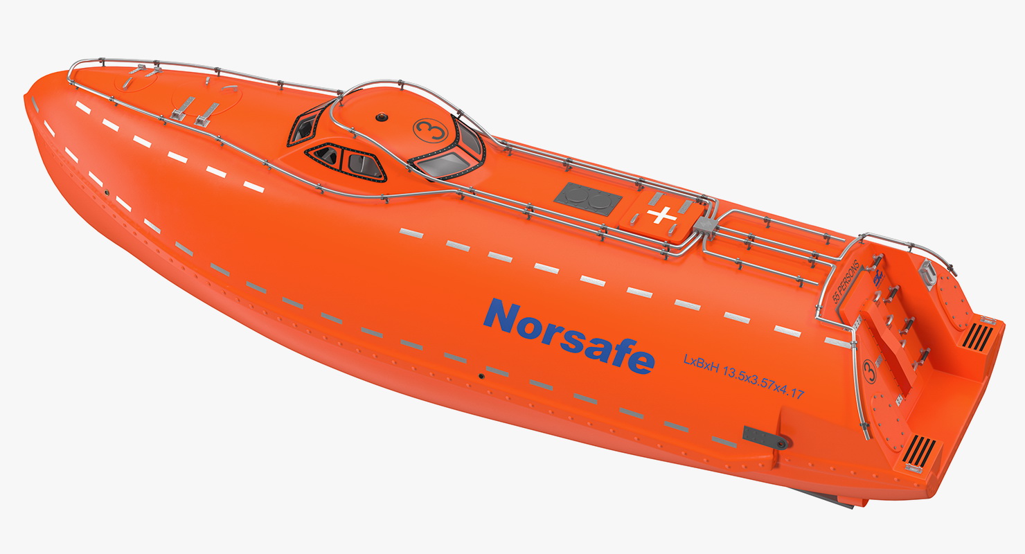 3D model Rescue Lifeboat