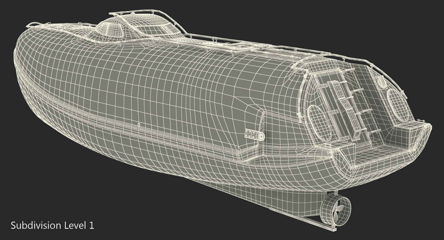 3D model Rescue Lifeboat