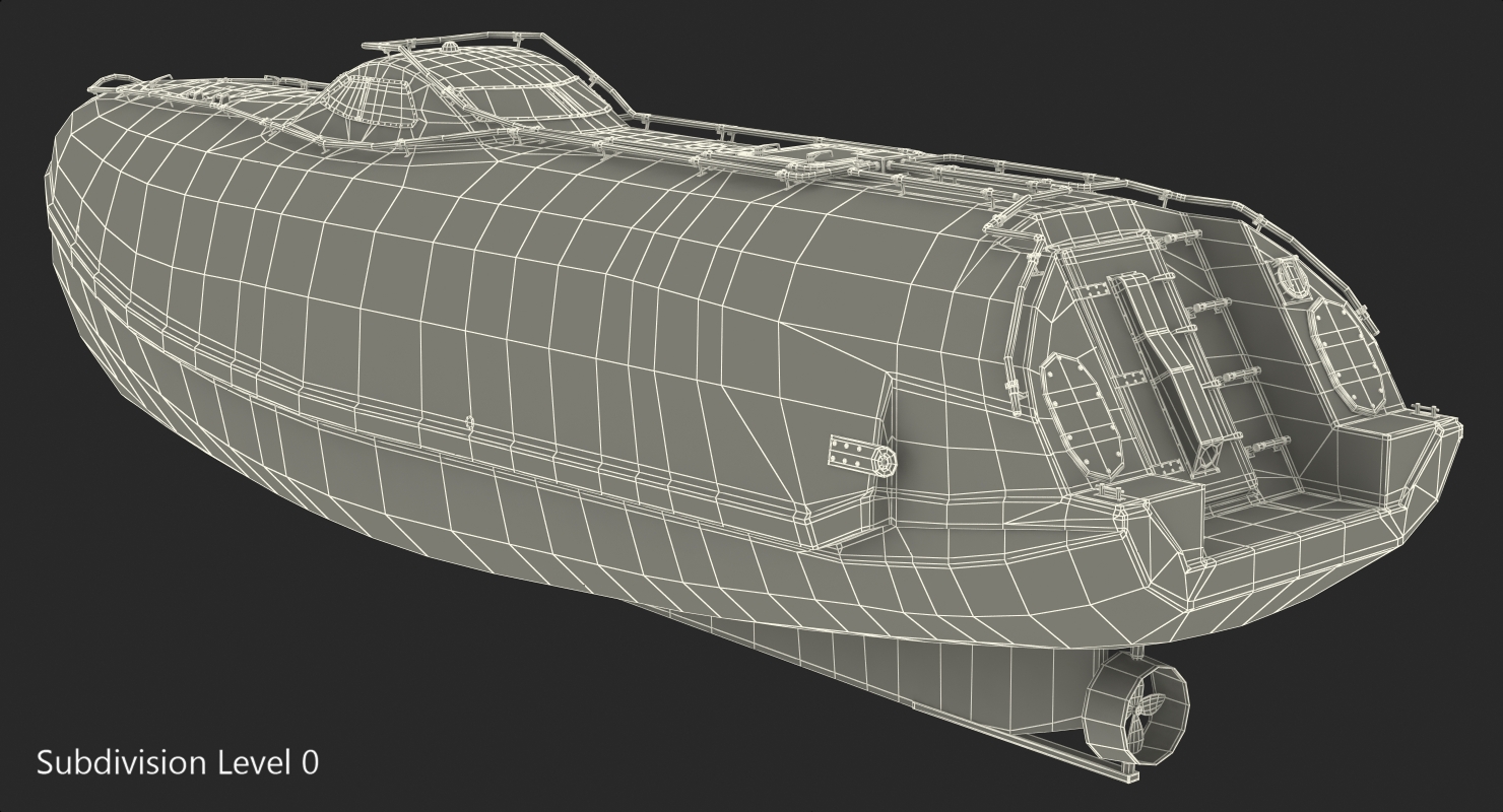 3D model Rescue Lifeboat