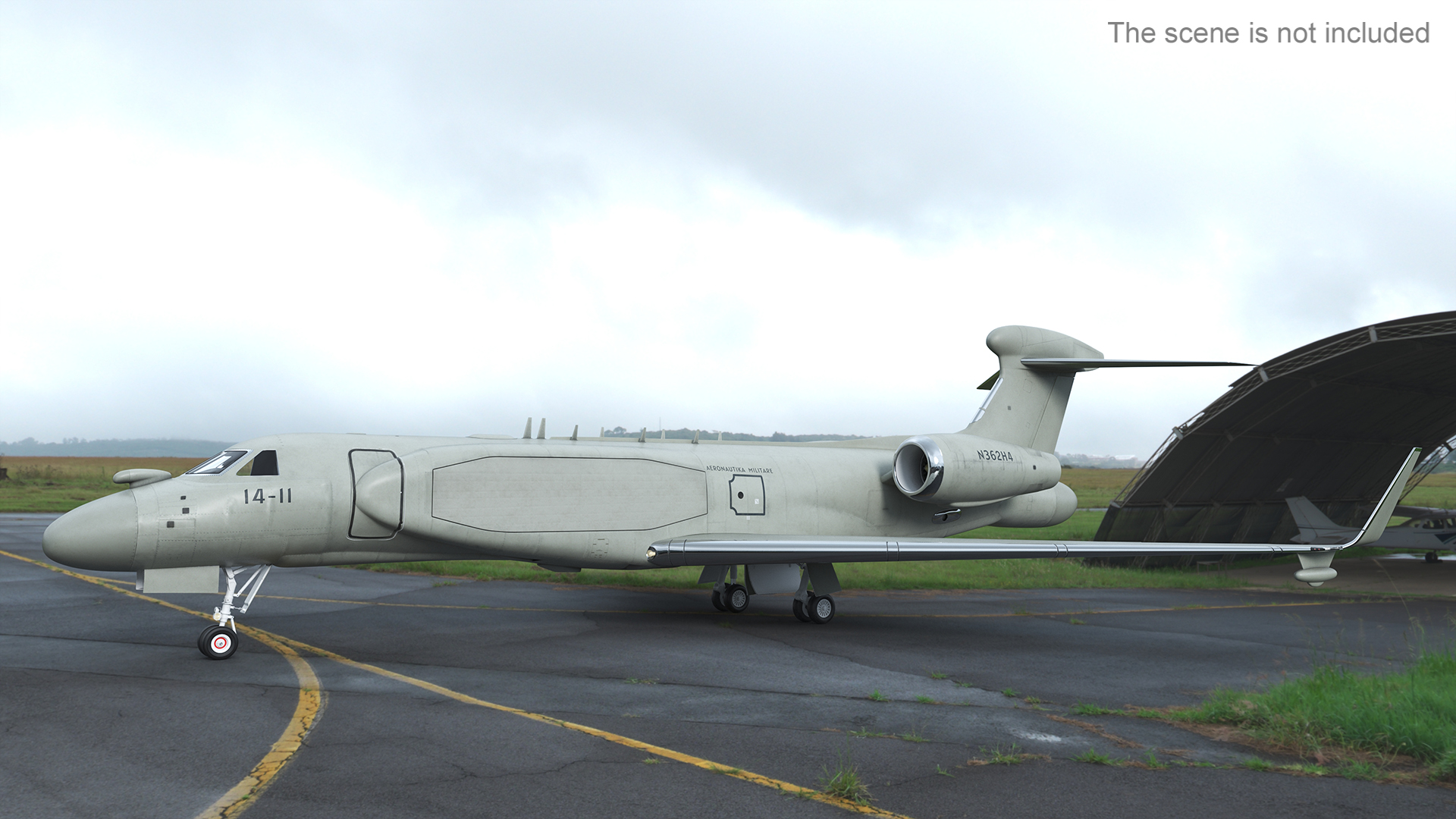 Airborne Early Warning Aircraft Simplified 3D