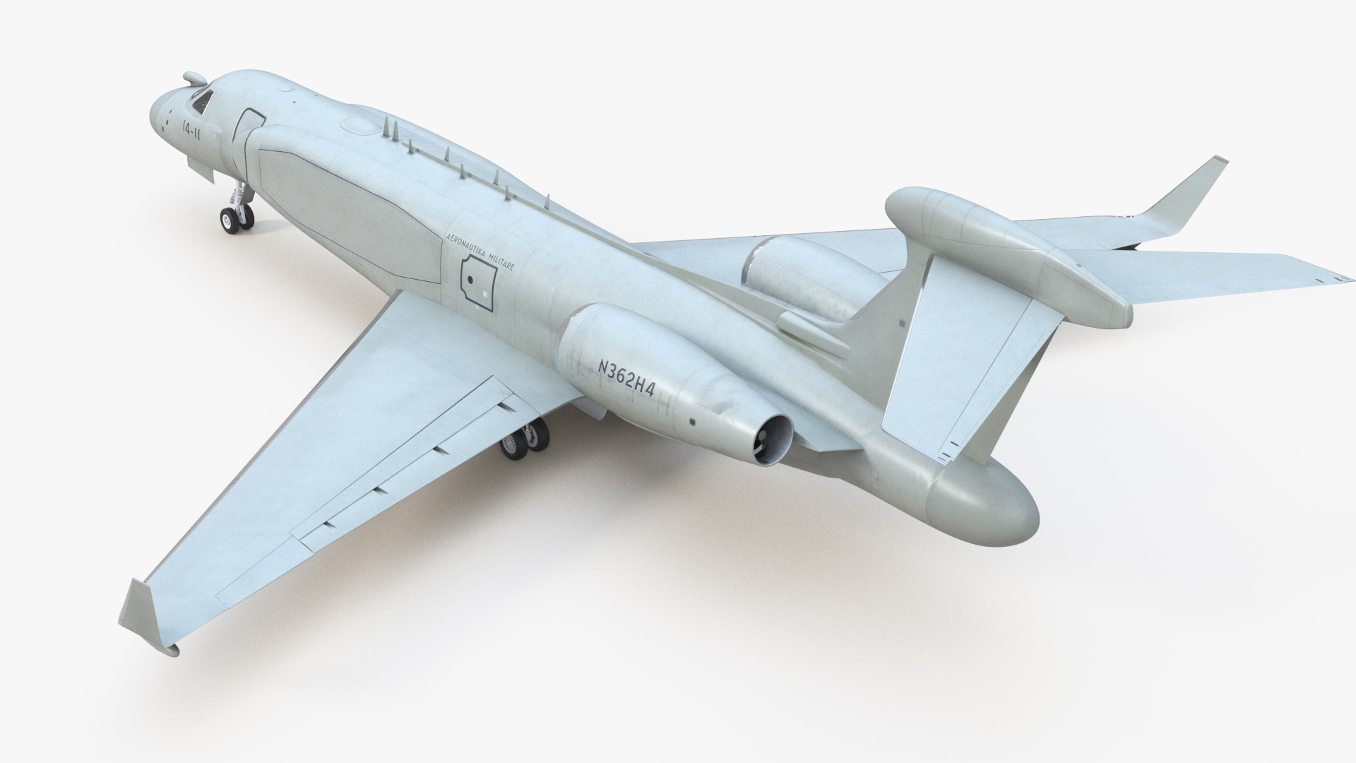 Airborne Early Warning Aircraft Simplified 3D
