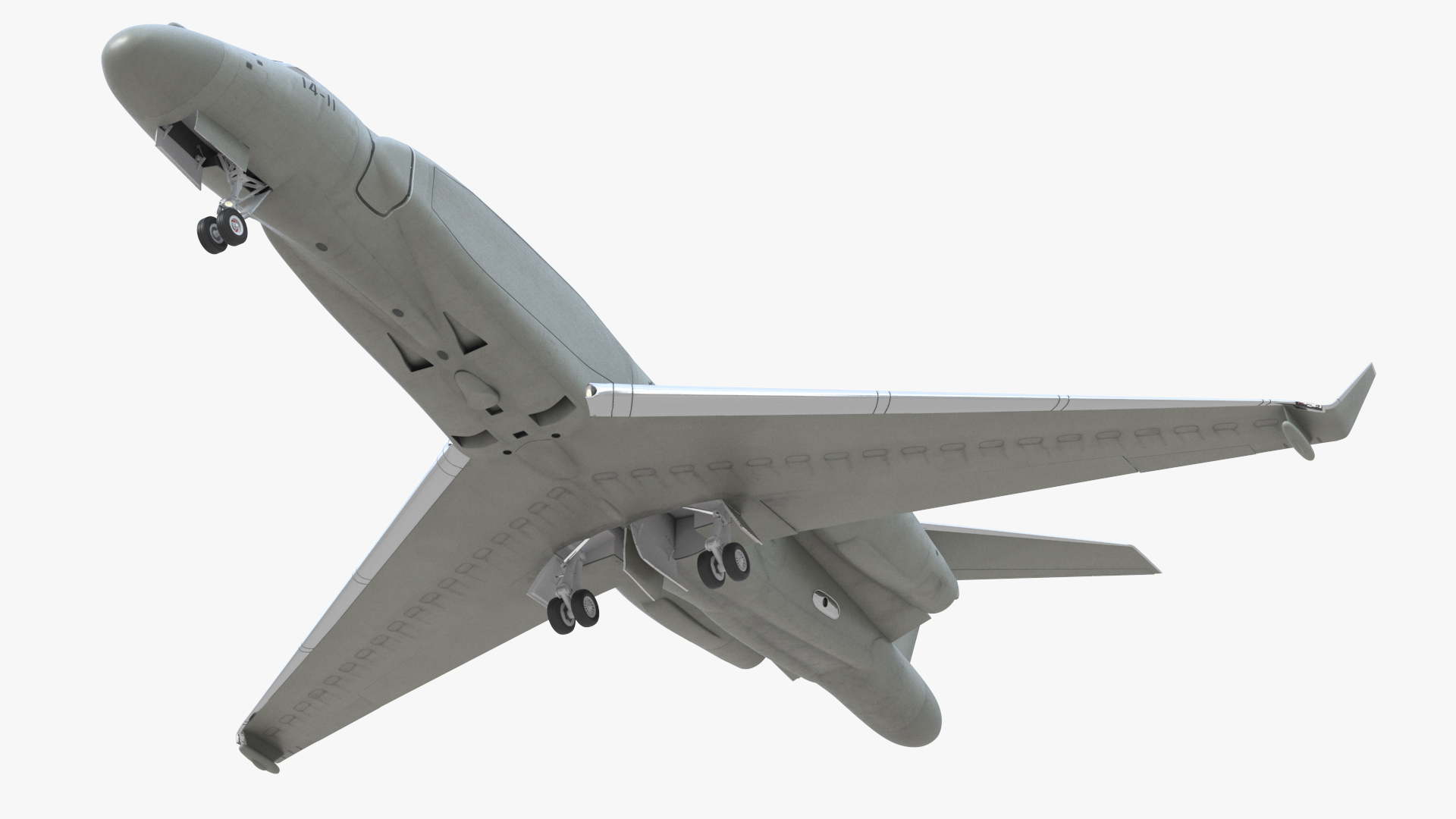 Airborne Early Warning Aircraft Simplified 3D