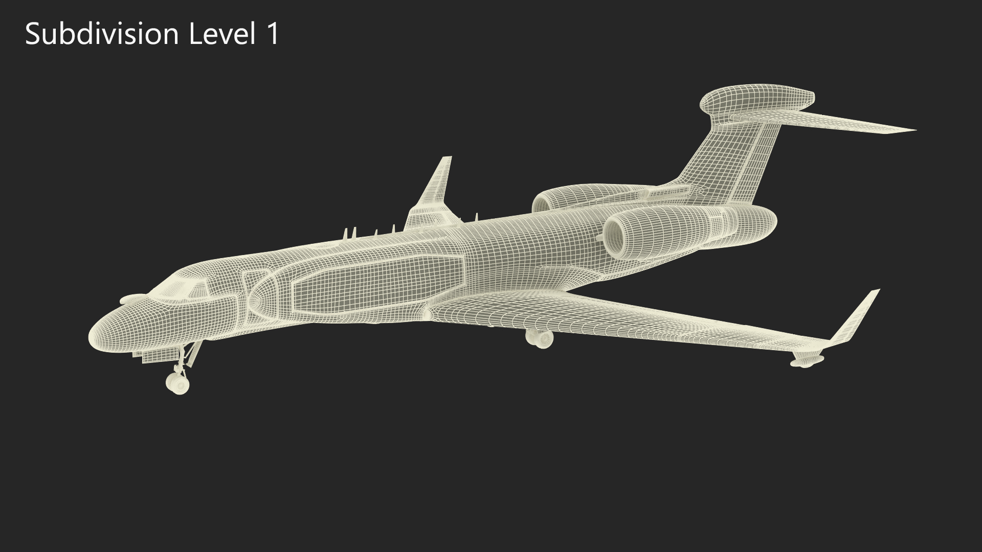 Airborne Early Warning Aircraft Simplified 3D
