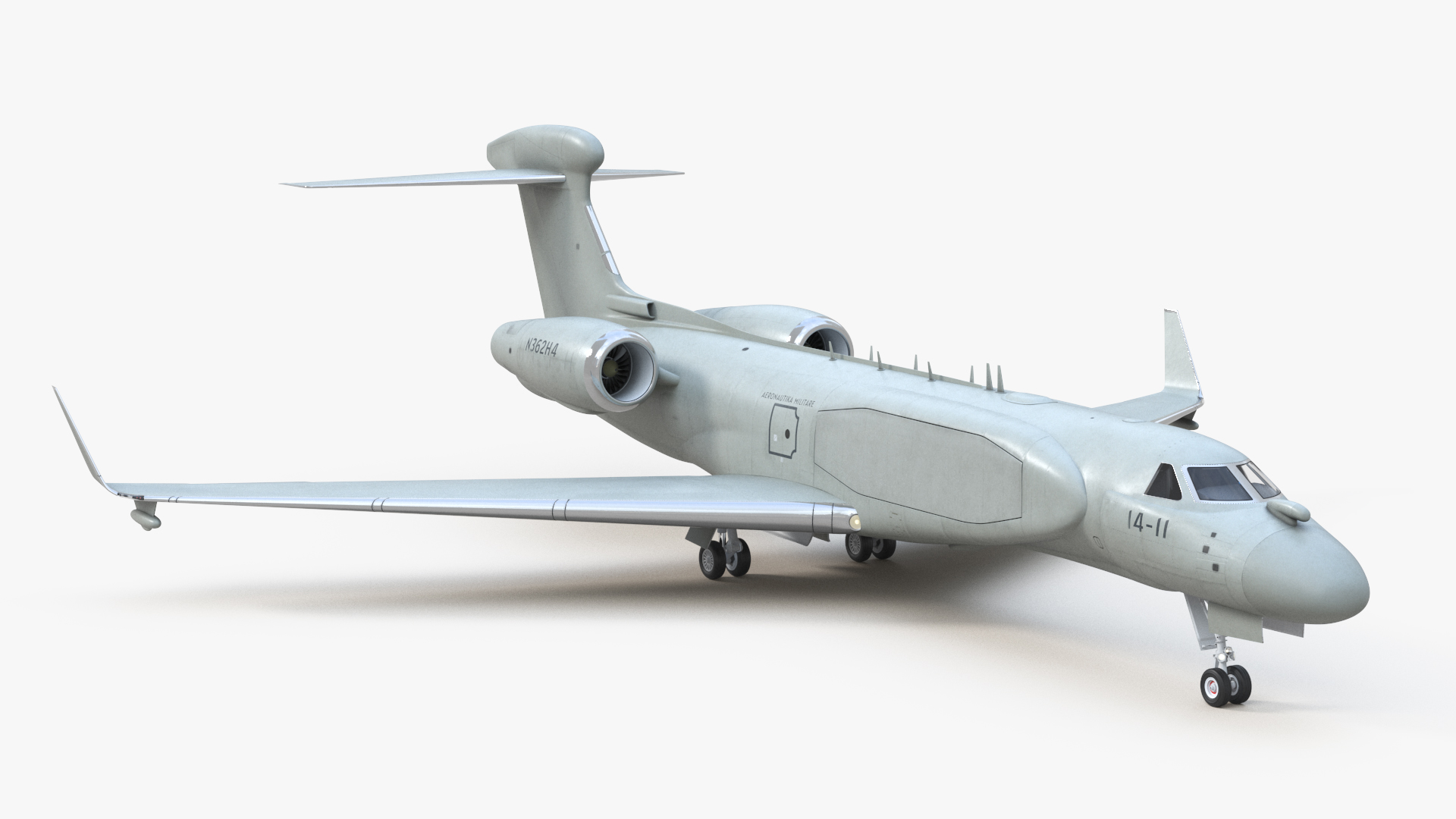 Airborne Early Warning Aircraft Simplified 3D