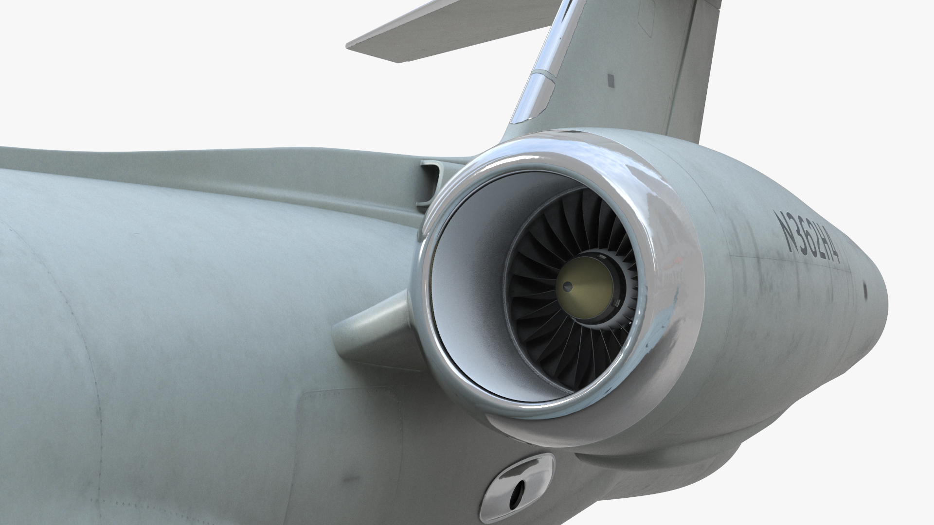 Airborne Early Warning Aircraft Simplified 3D