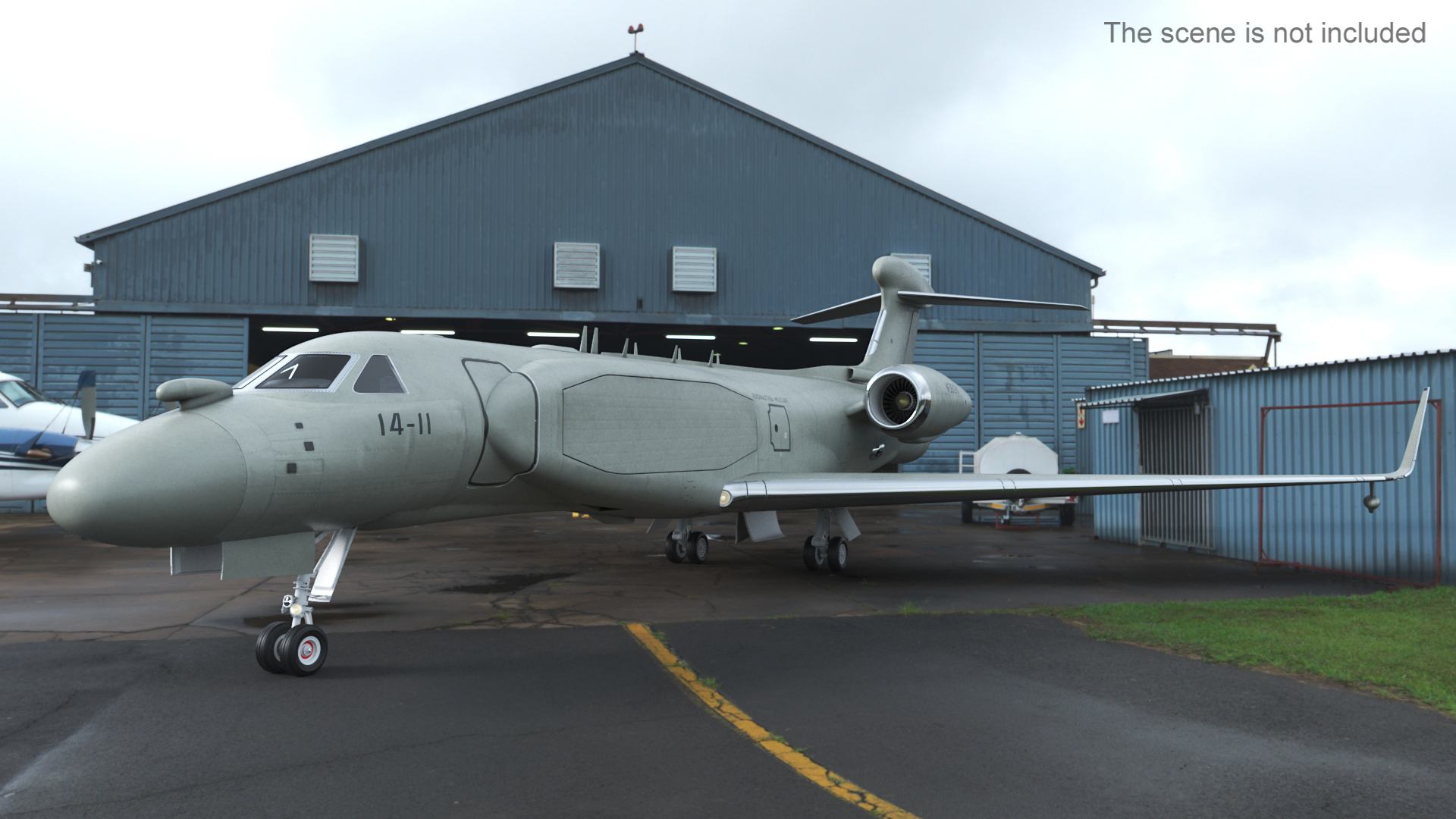 Airborne Early Warning Aircraft Simplified 3D