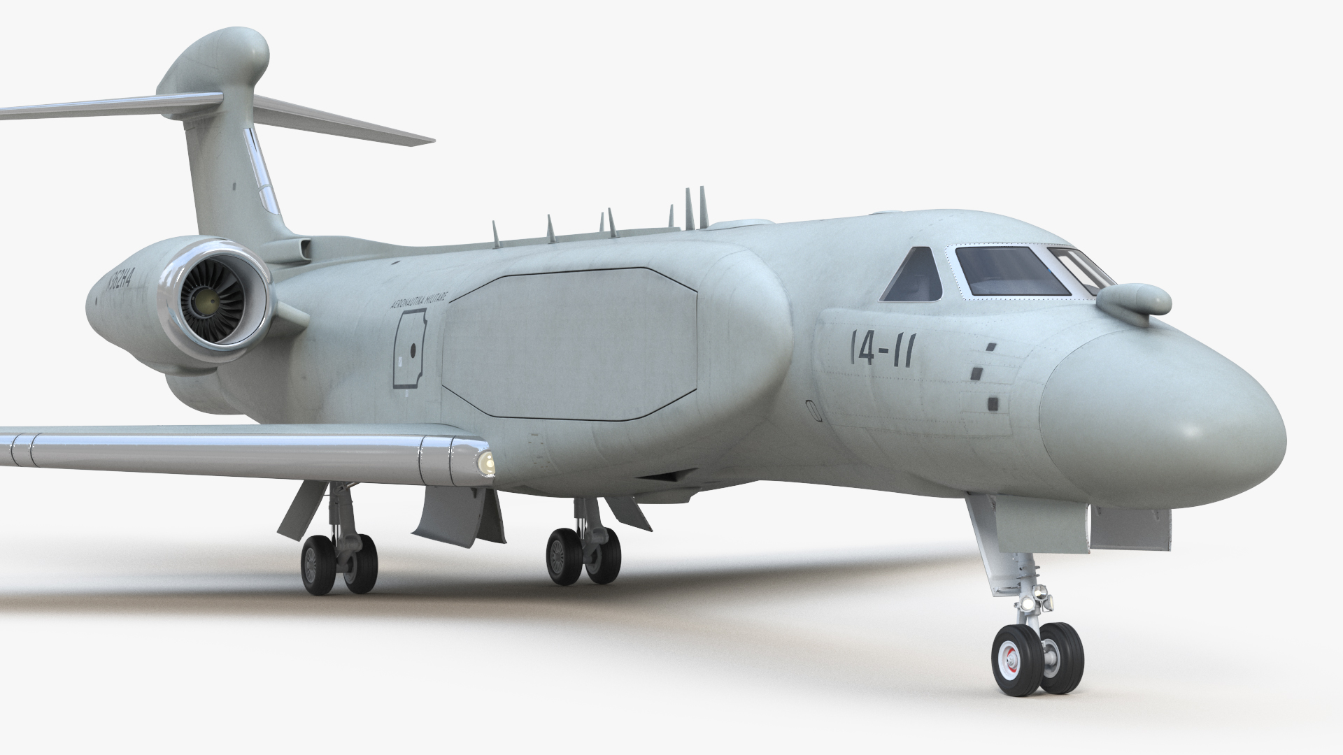 Airborne Early Warning Aircraft Simplified 3D