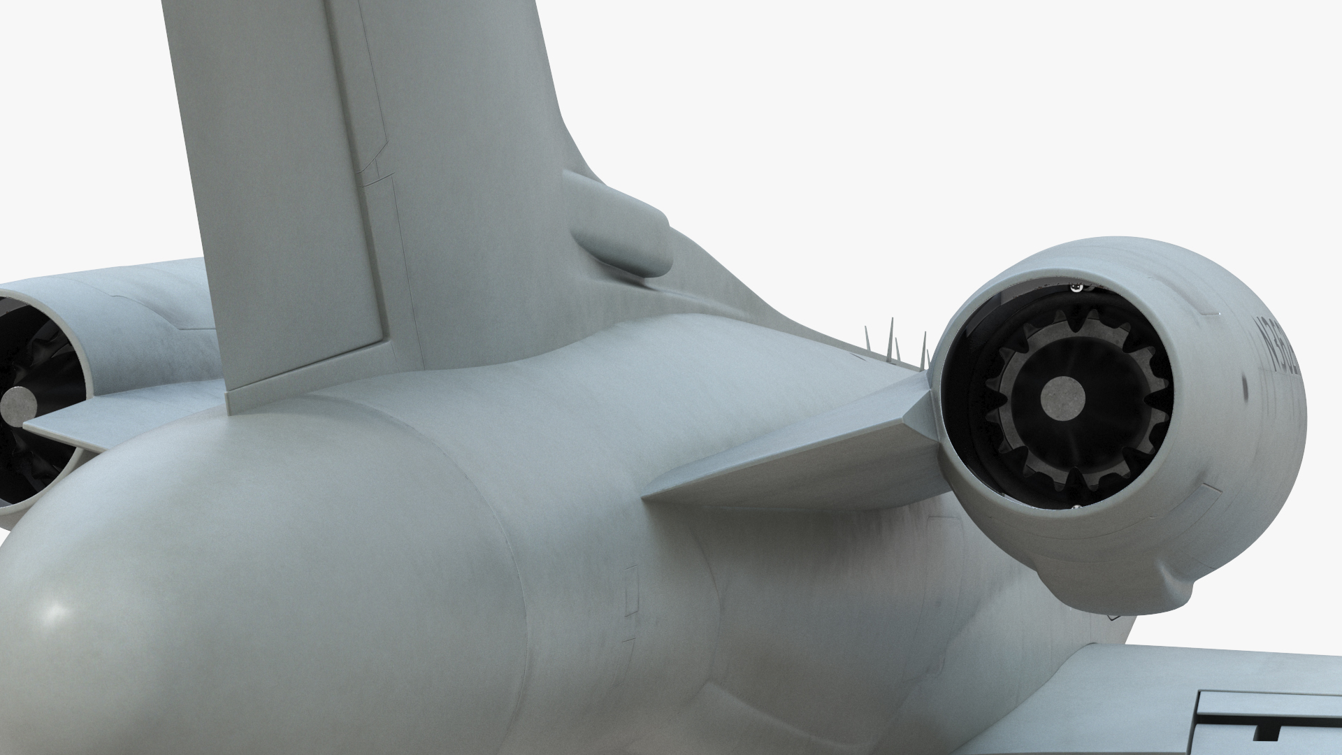 Airborne Early Warning Aircraft Simplified 3D