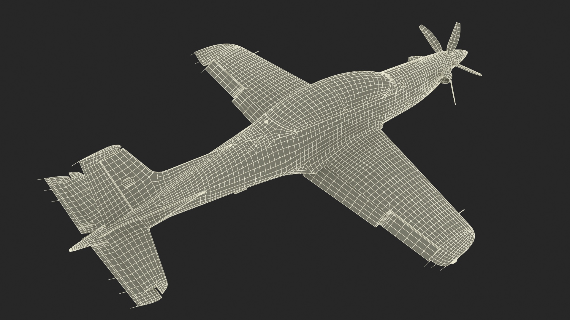 Training Aircraft Pilatus PC-21 Red Rigged 3D