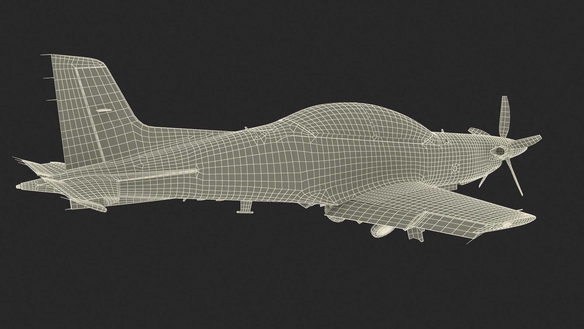 Training Aircraft Pilatus PC-21 Red Rigged 3D