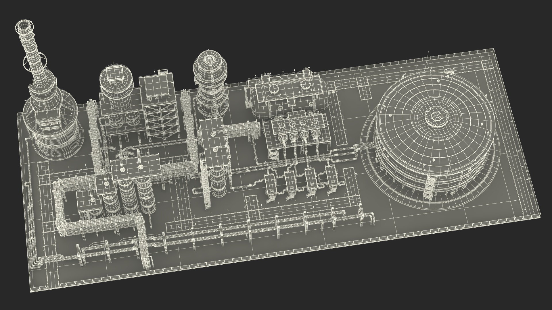 3D Fuel Processing Plant