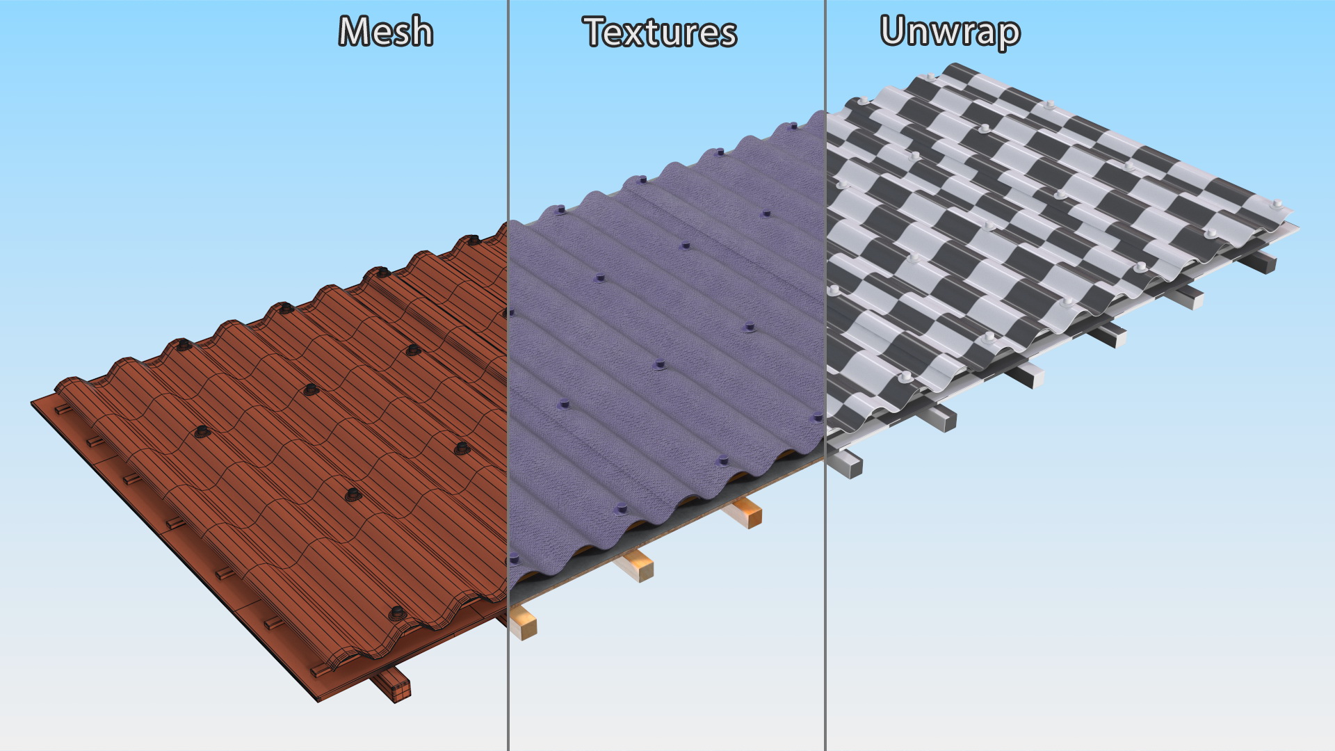 3D Onduline Roofing