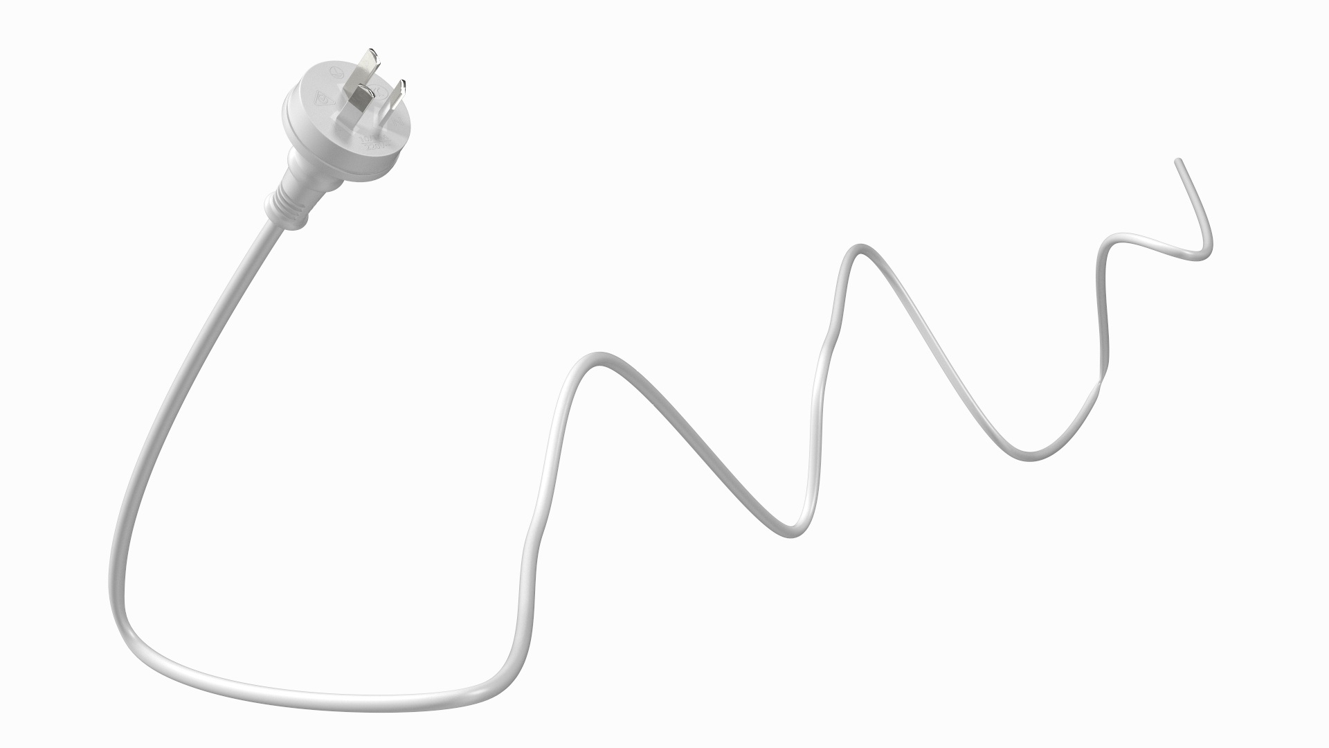 Type I Electric Plug White Rigged for Maya 3D