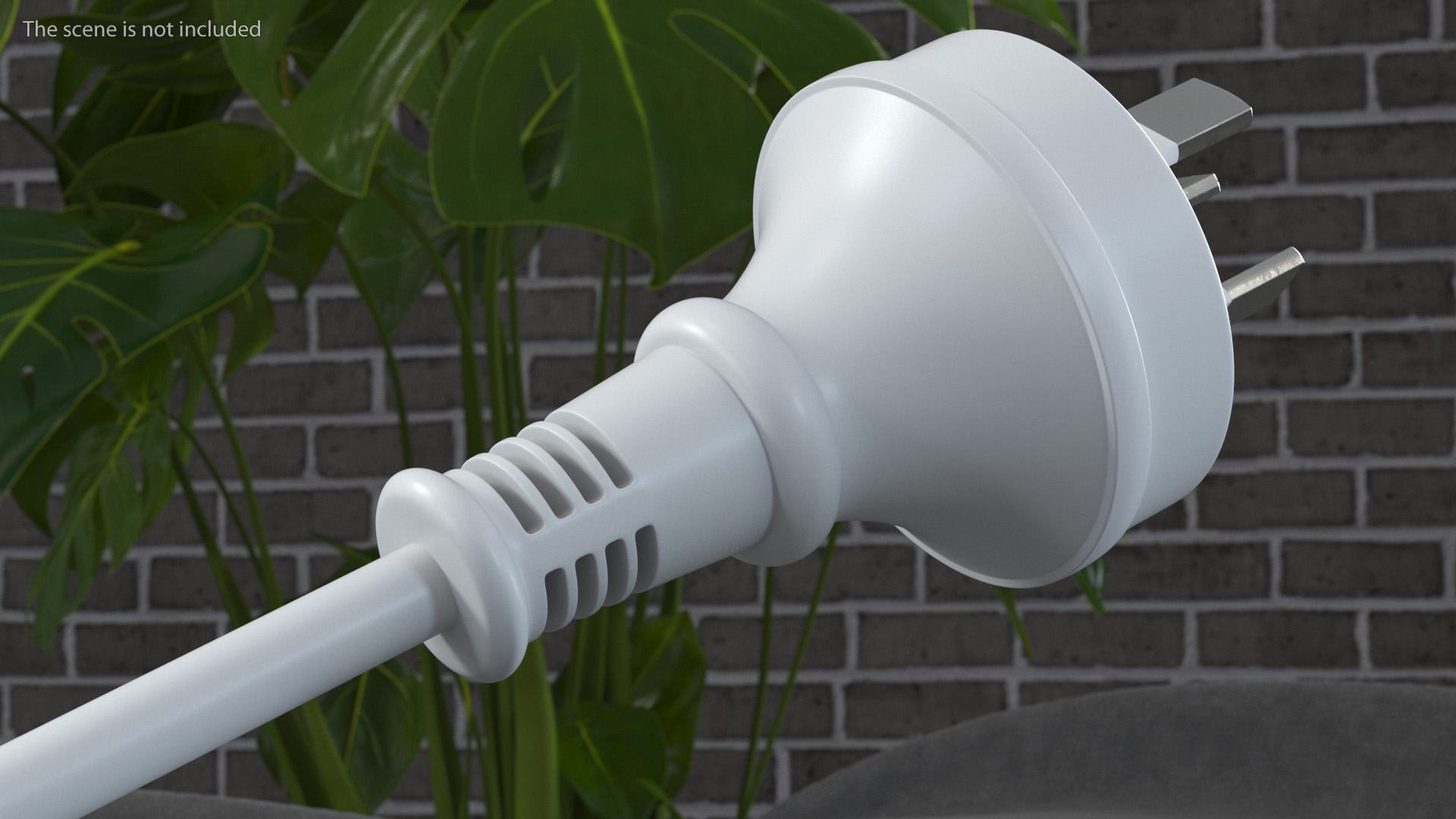 Type I Electric Plug White Rigged for Maya 3D