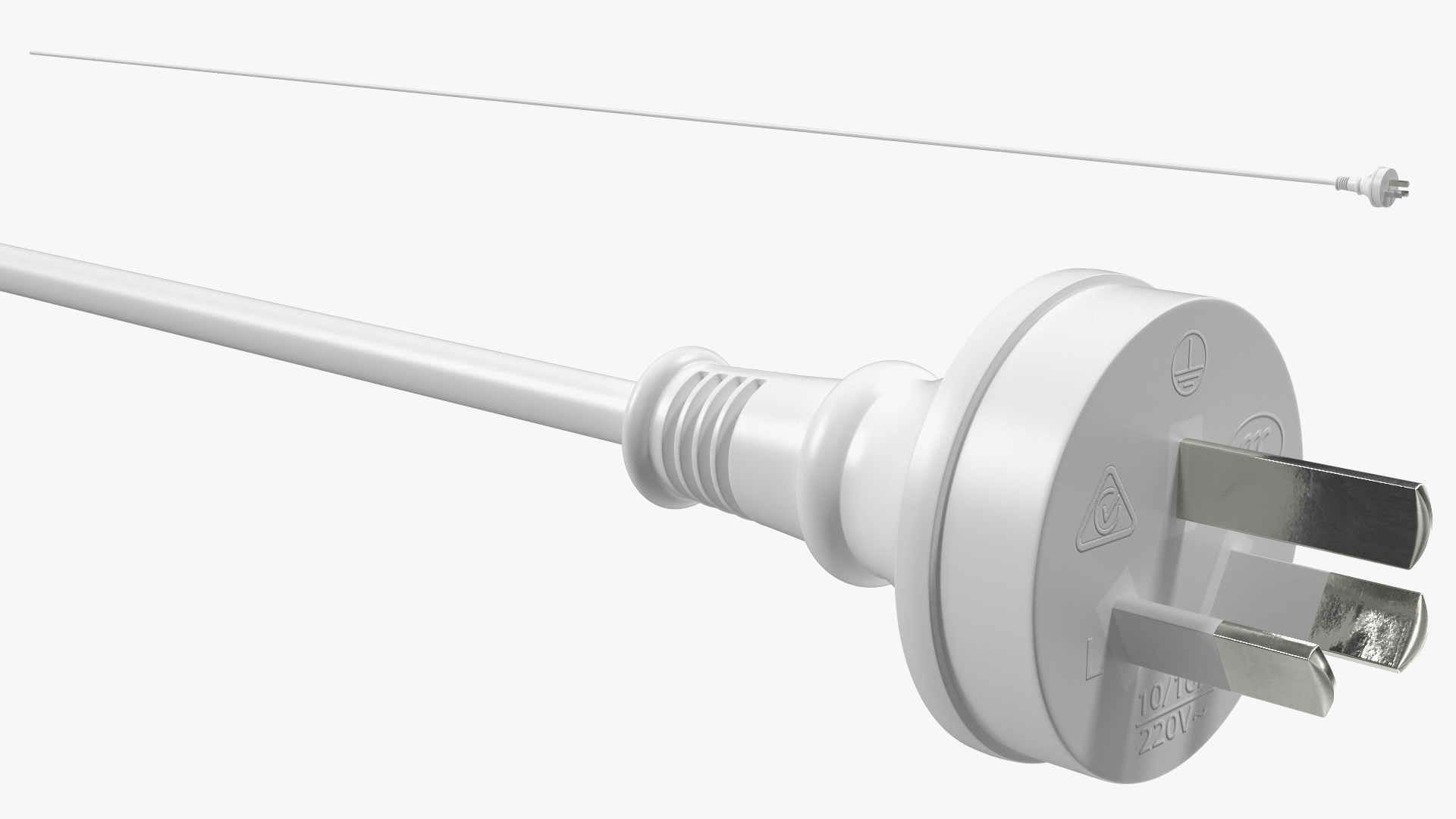 Type I Electric Plug White Rigged for Maya 3D
