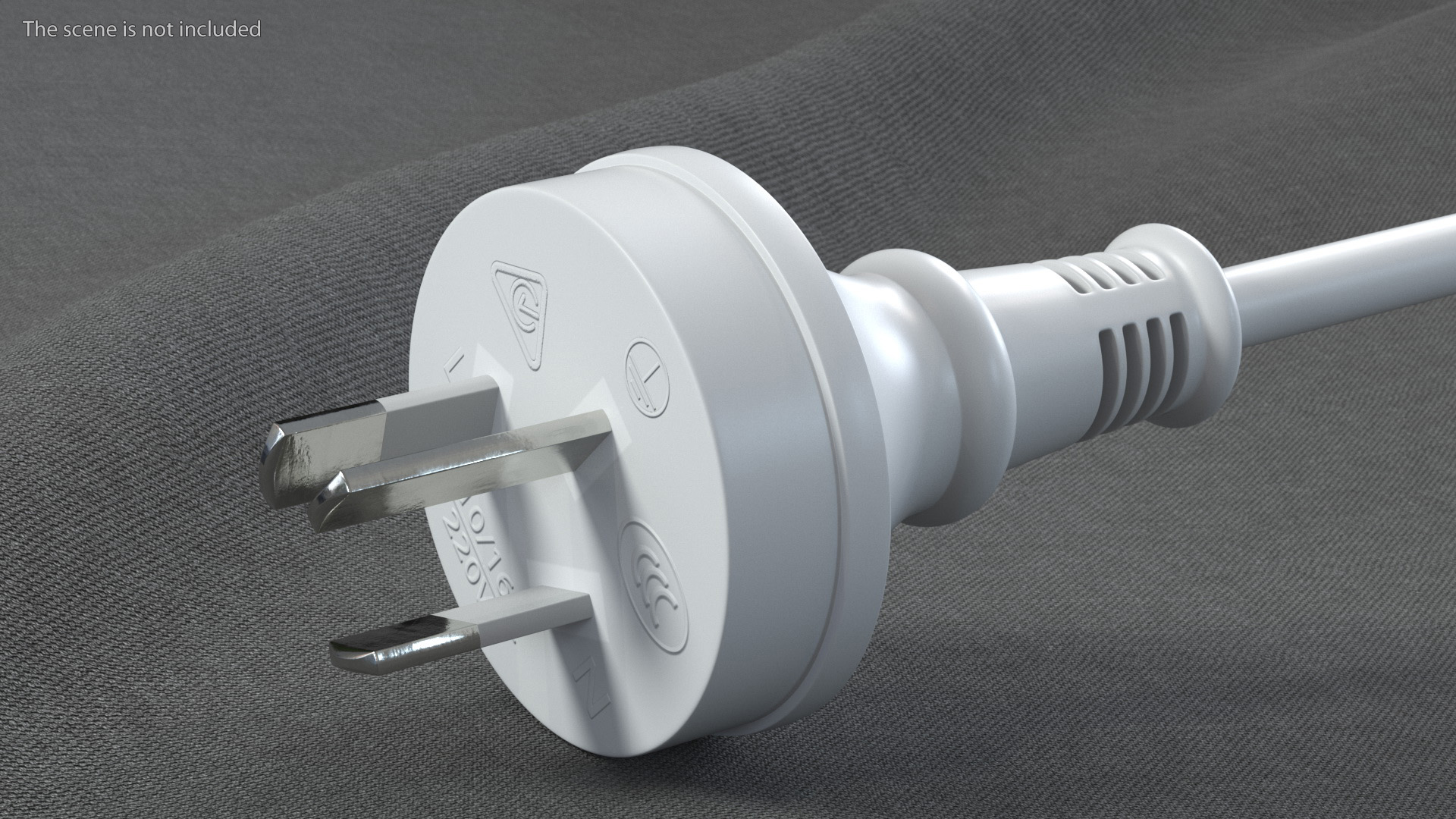 Type I Electric Plug White Rigged for Maya 3D