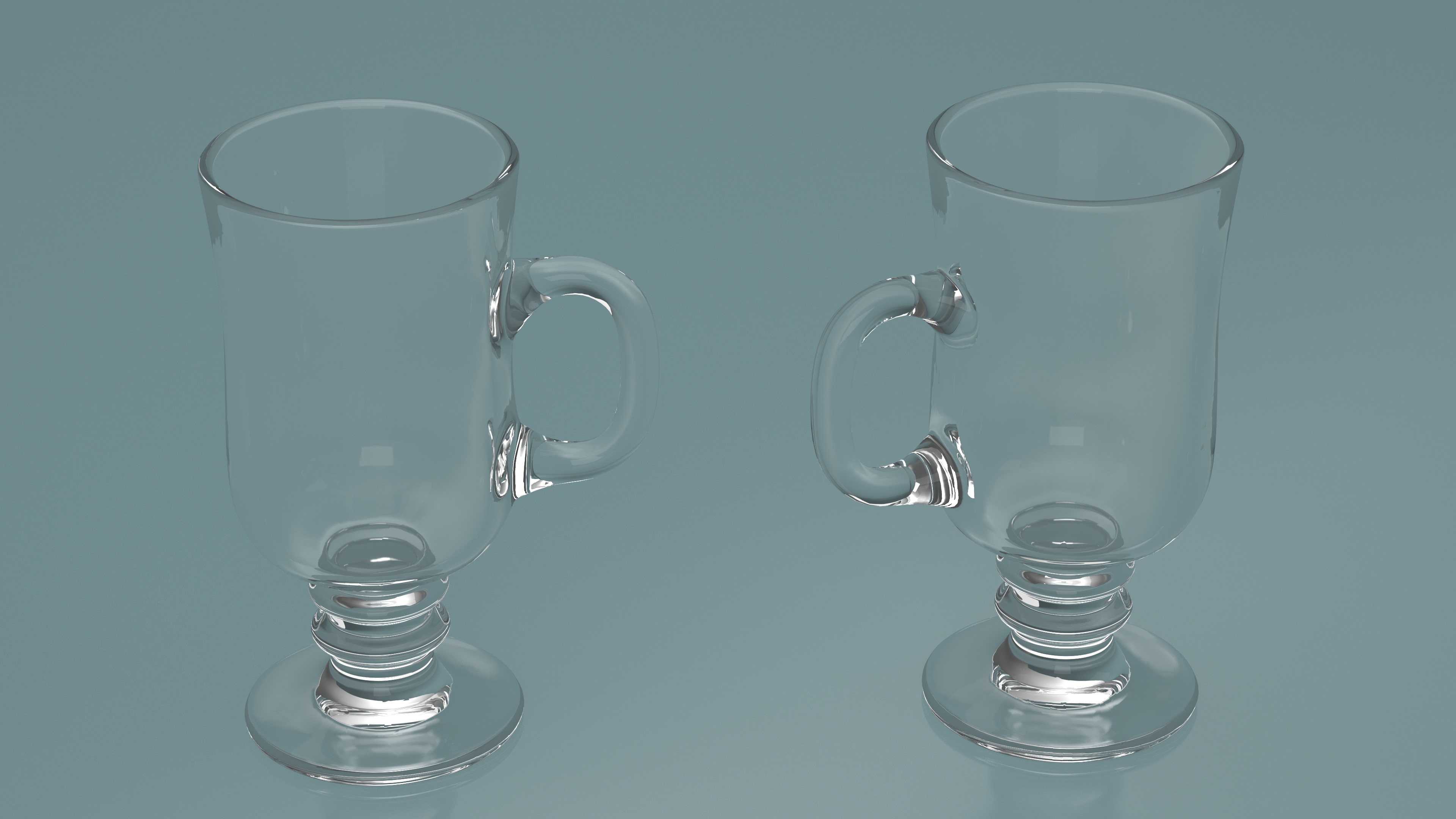 Irish Glass Coffee Mug 3D