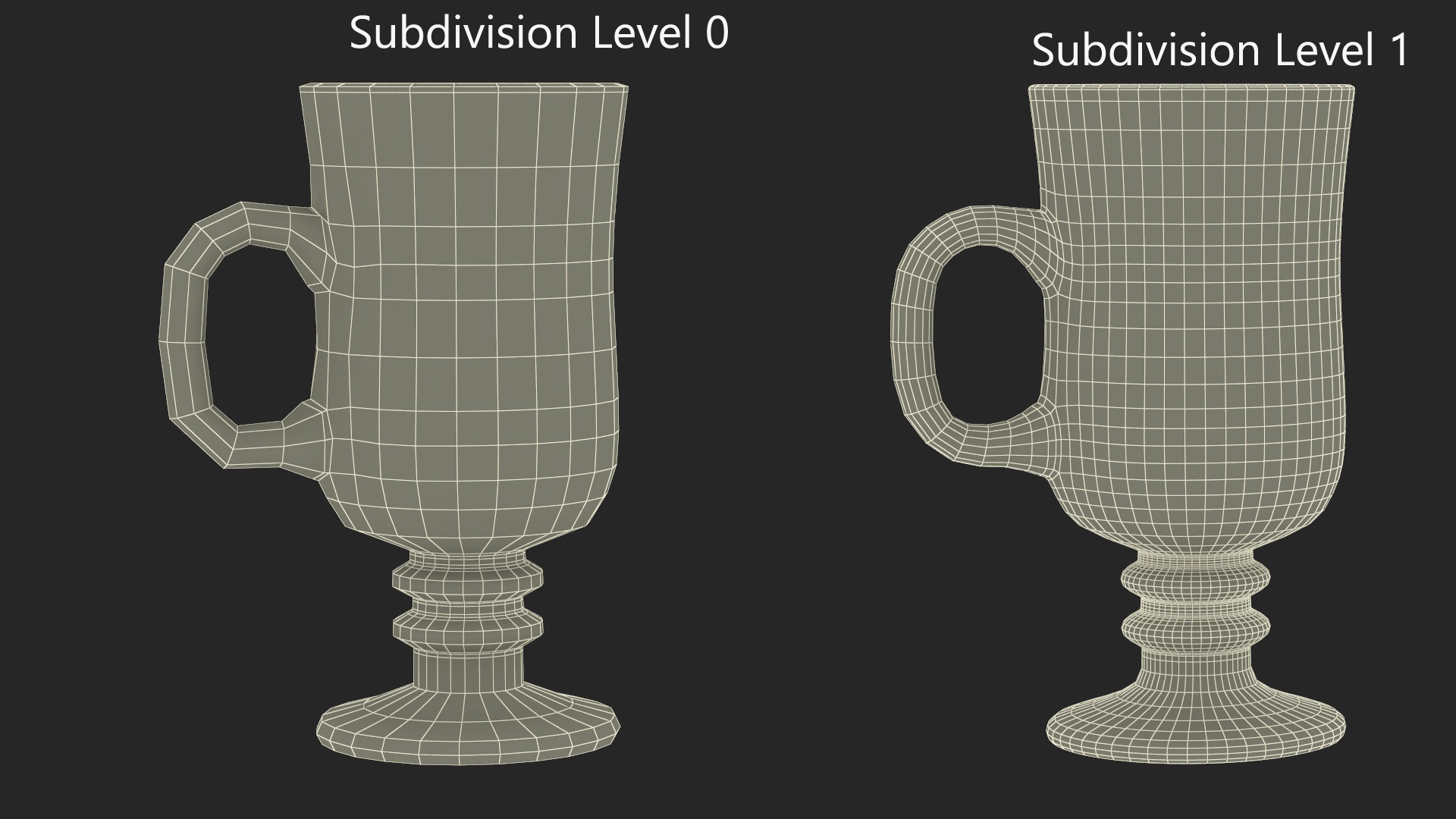 Irish Glass Coffee Mug 3D