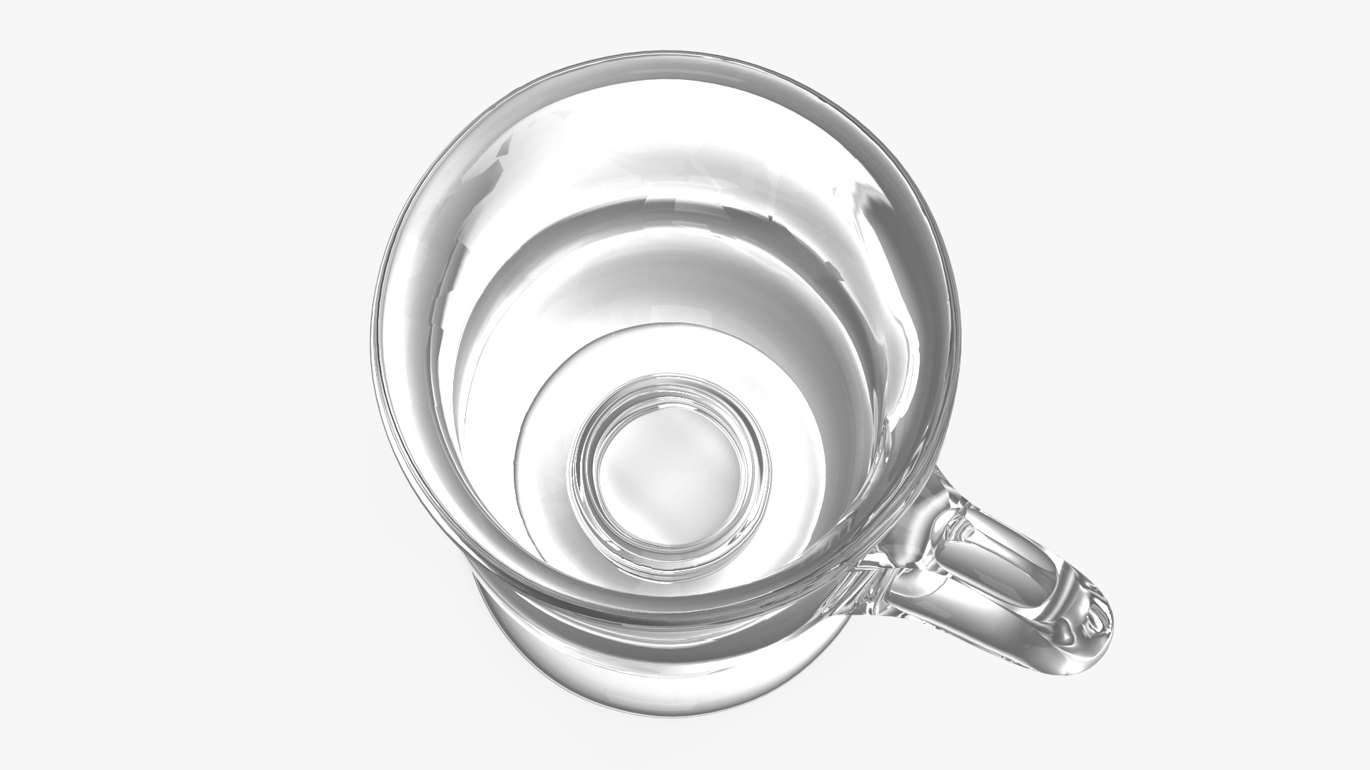 Irish Glass Coffee Mug 3D