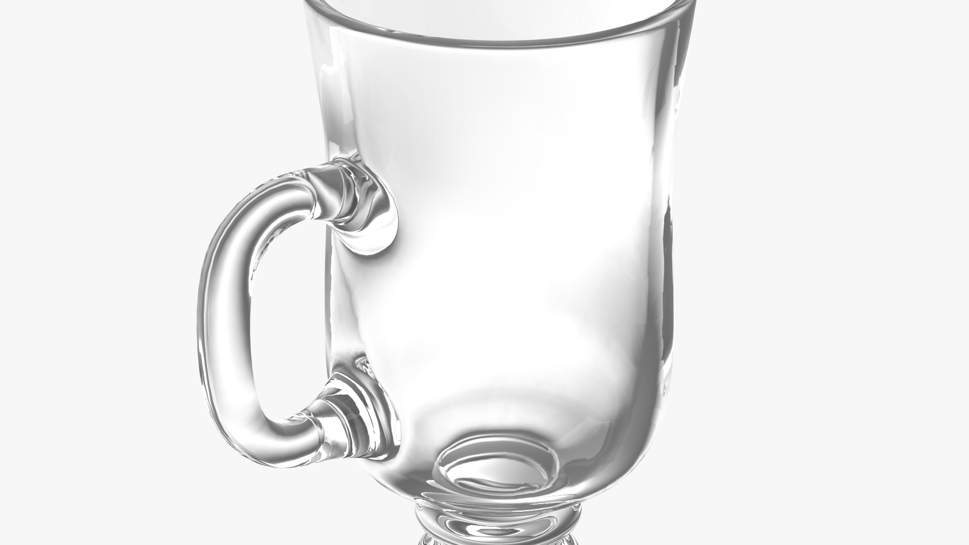 Irish Glass Coffee Mug 3D