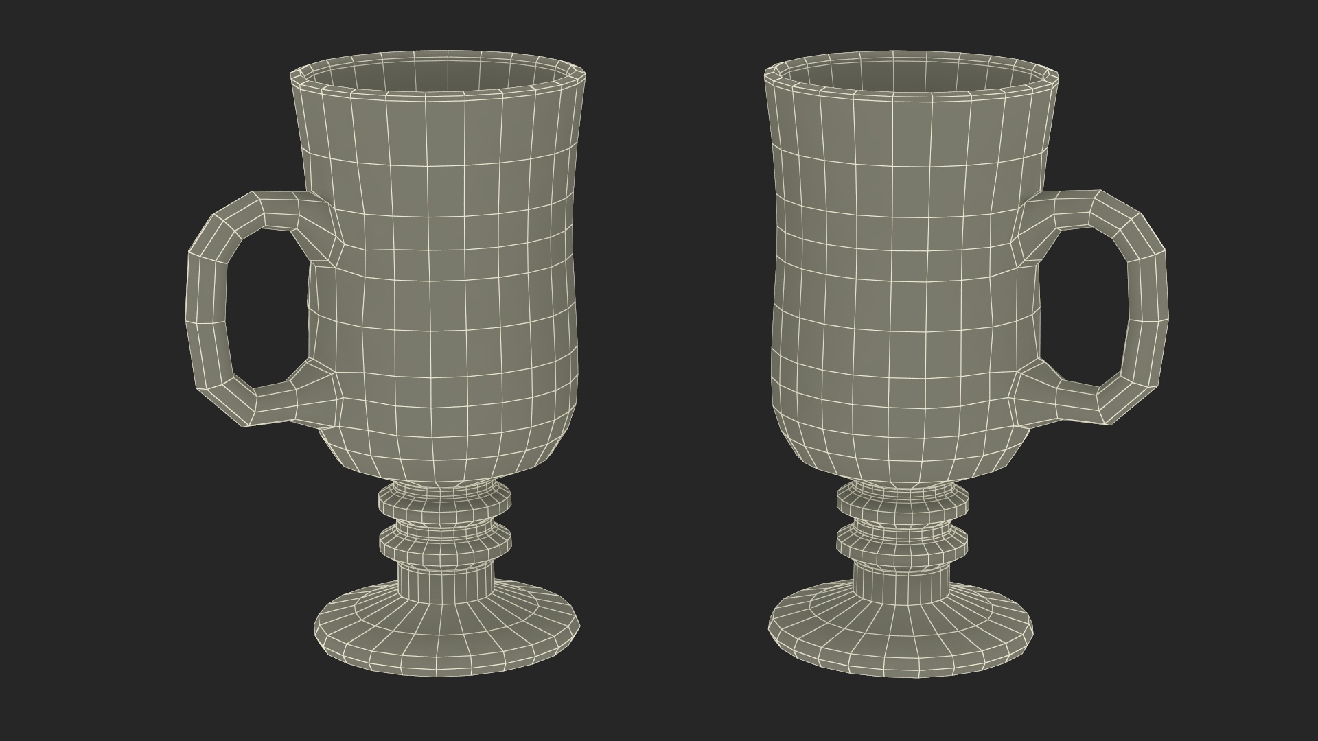 Irish Glass Coffee Mug 3D