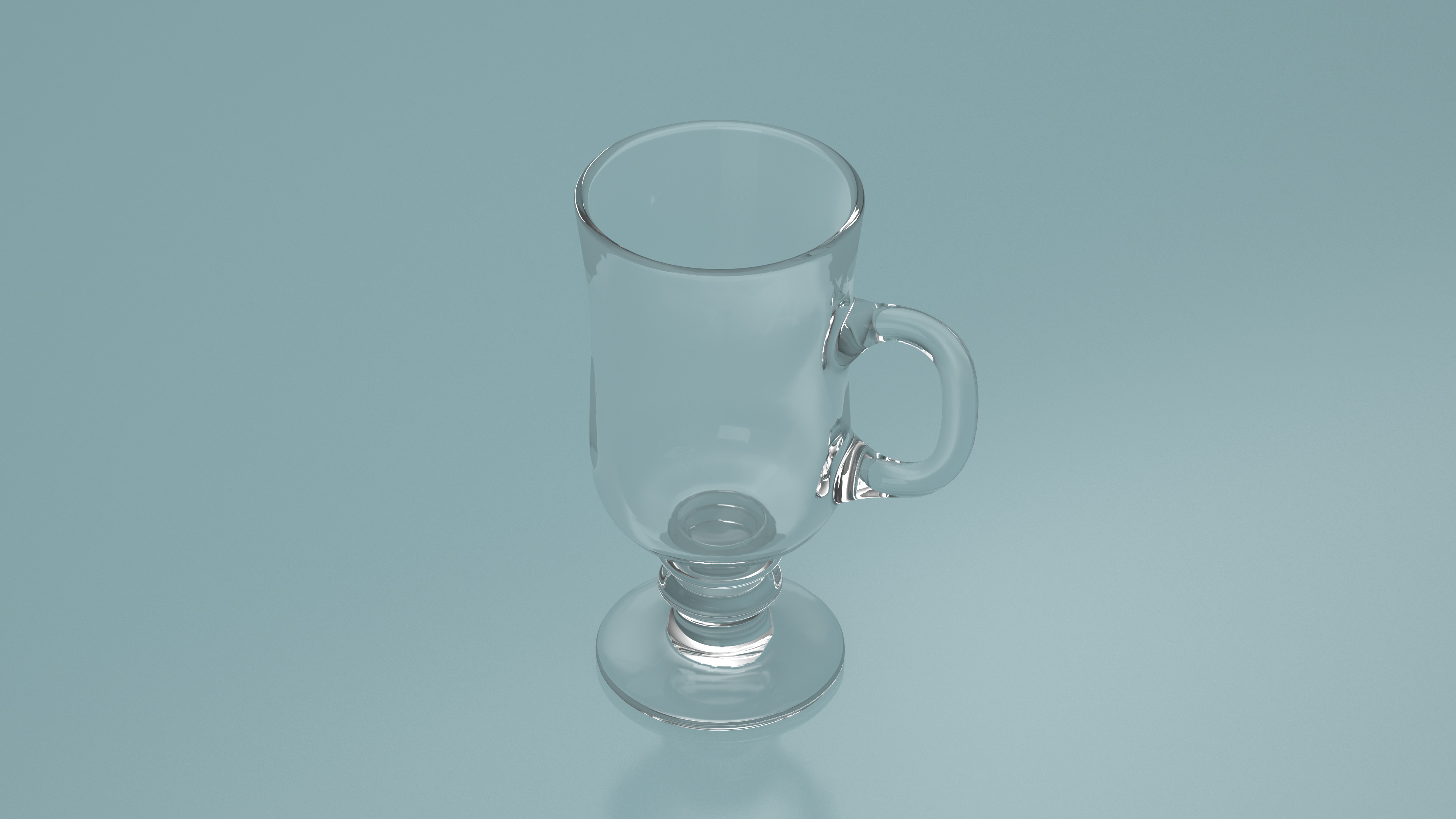 Irish Glass Coffee Mug 3D