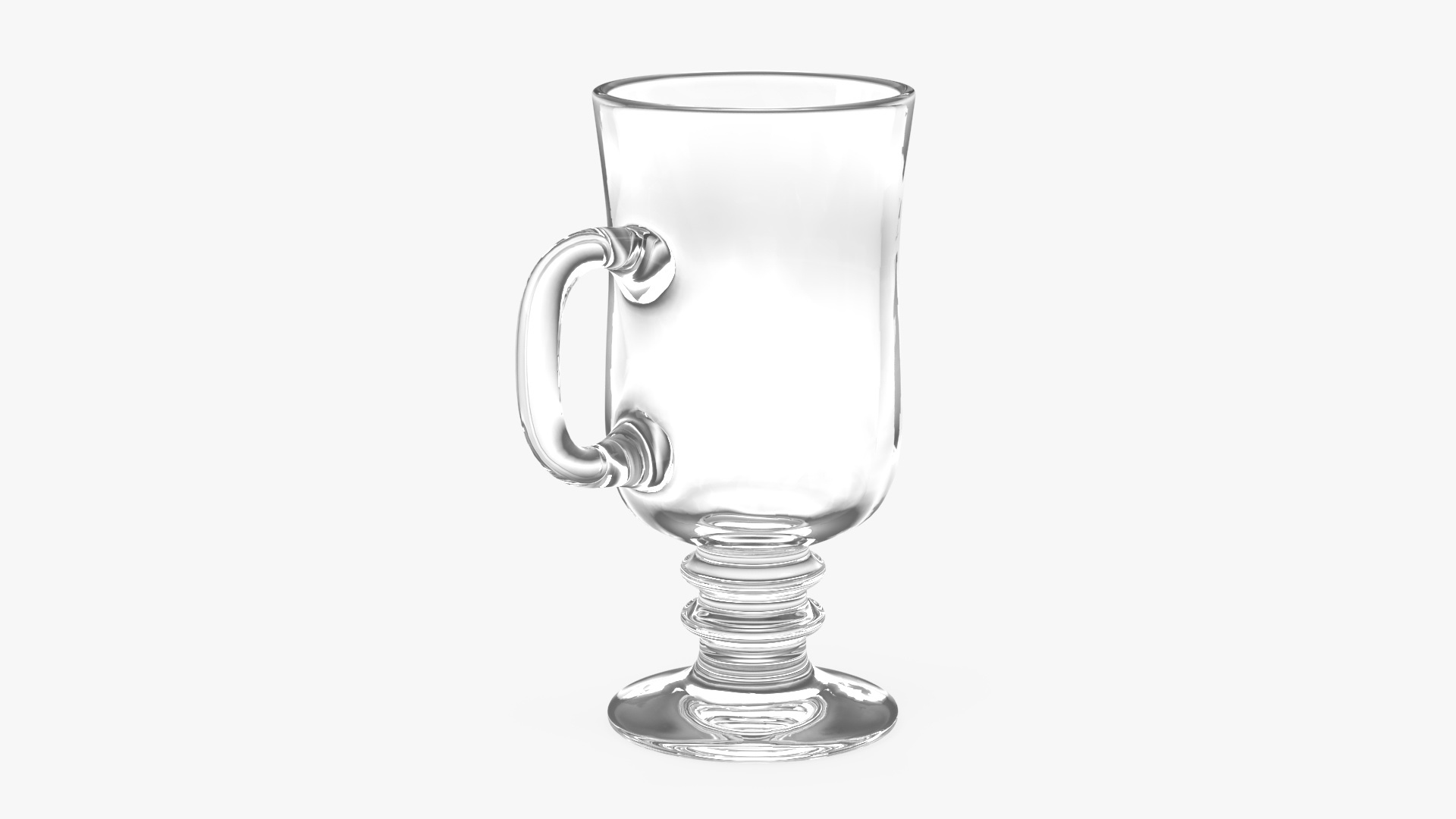 Irish Glass Coffee Mug 3D