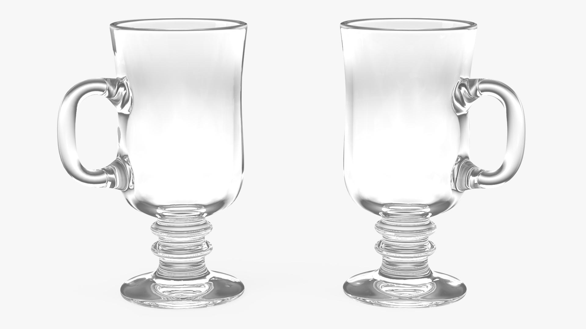 Irish Glass Coffee Mug 3D