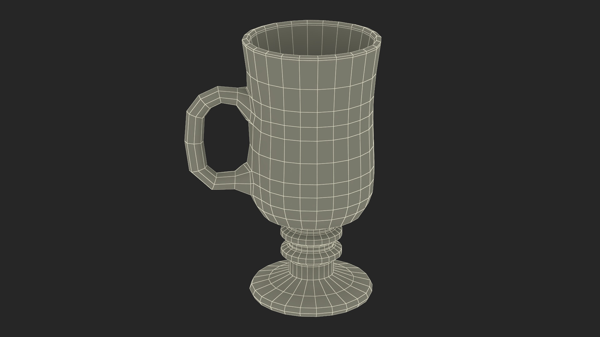 Irish Glass Coffee Mug 3D