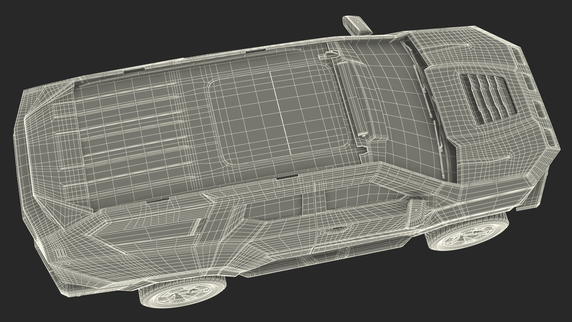 3D model 2023 Rezvani Vengeance Armored SUV Lights Off