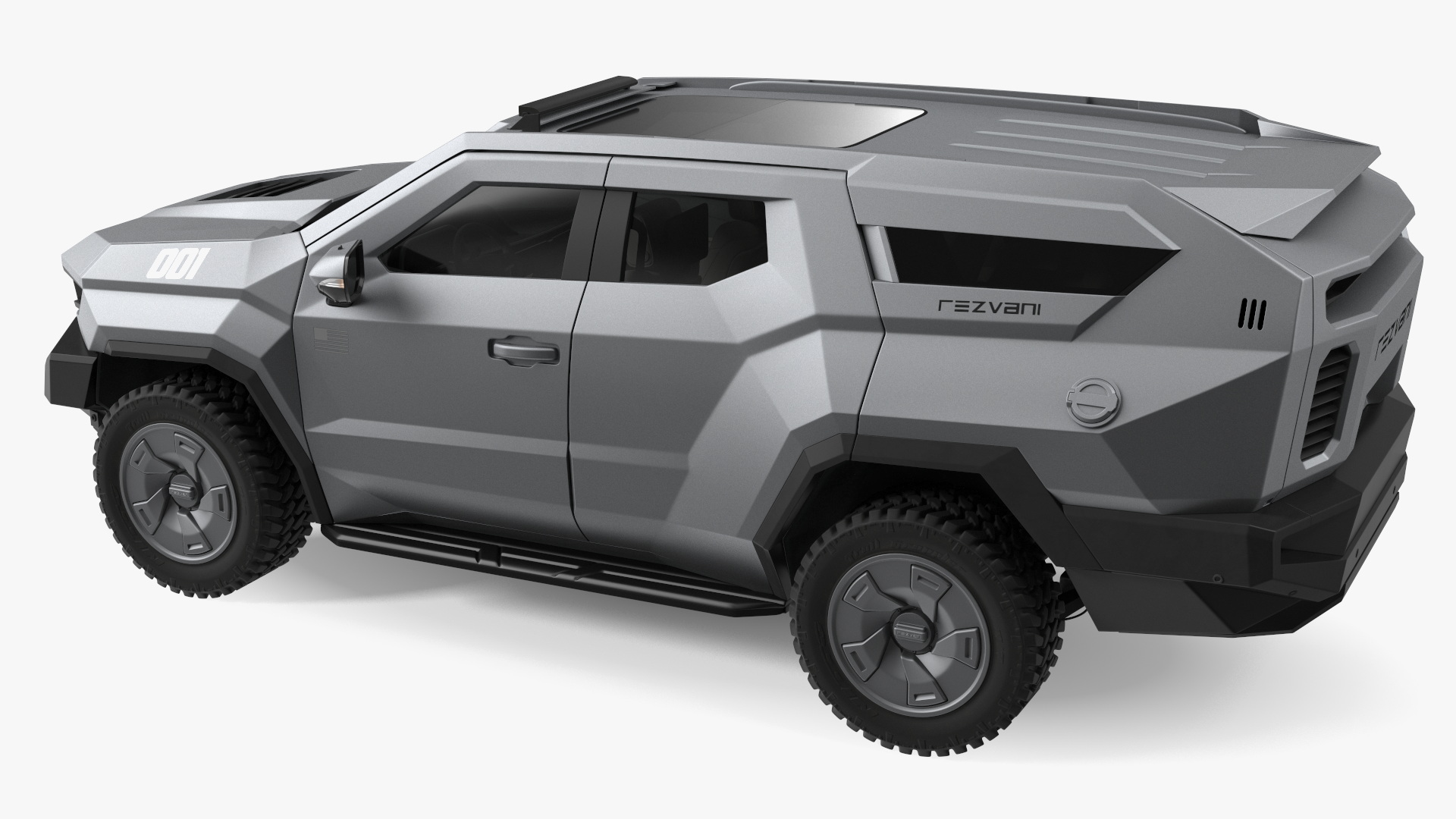 3D model 2023 Rezvani Vengeance Armored SUV Lights Off