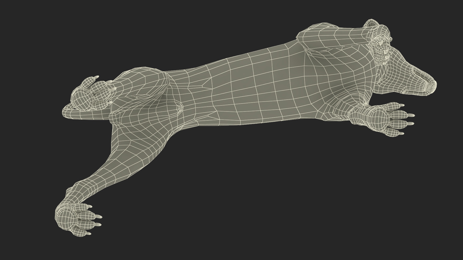Dalmatian Dog Rigged for Cinema 4D 3D model