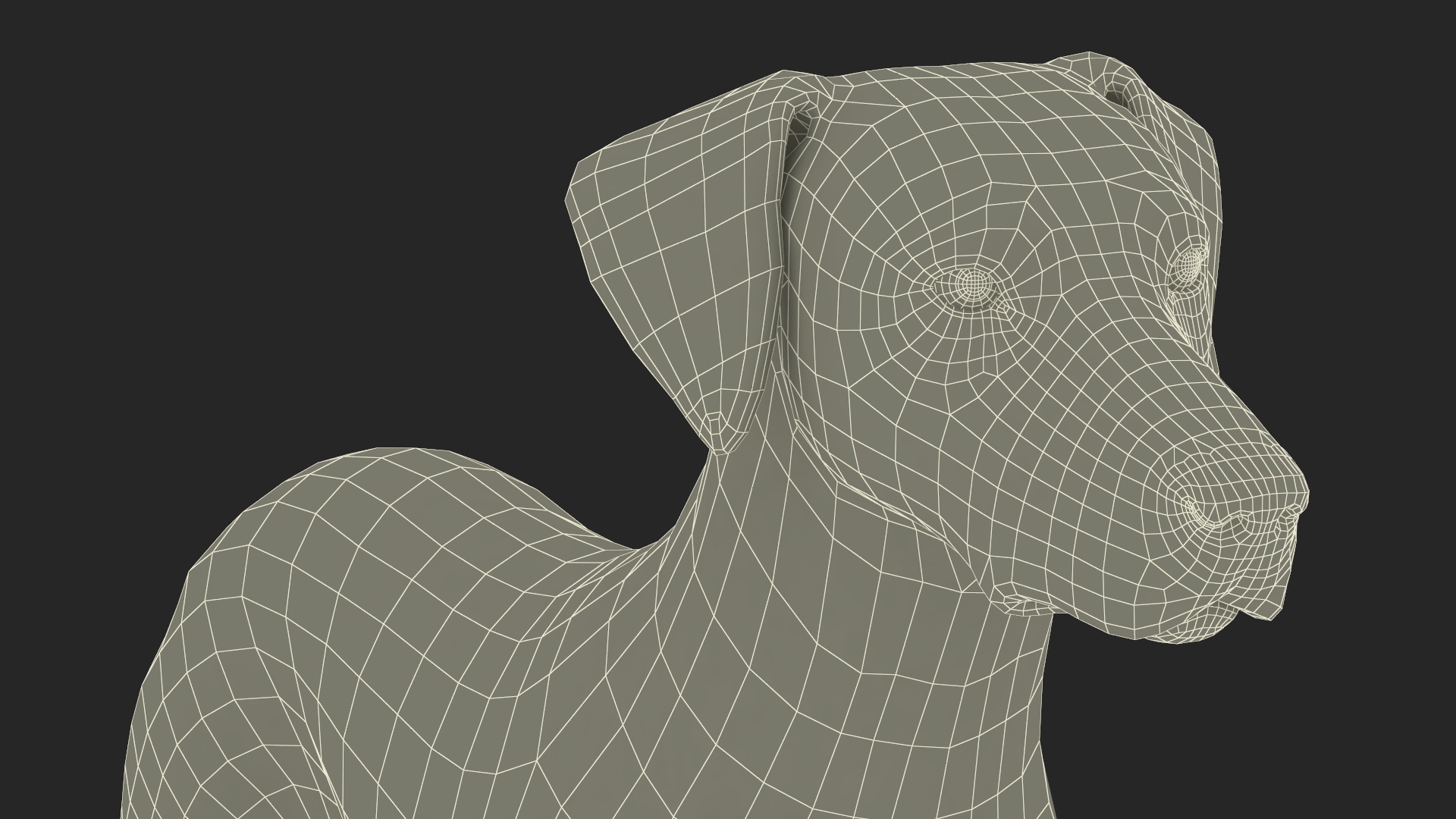 Dalmatian Dog Rigged for Cinema 4D 3D model