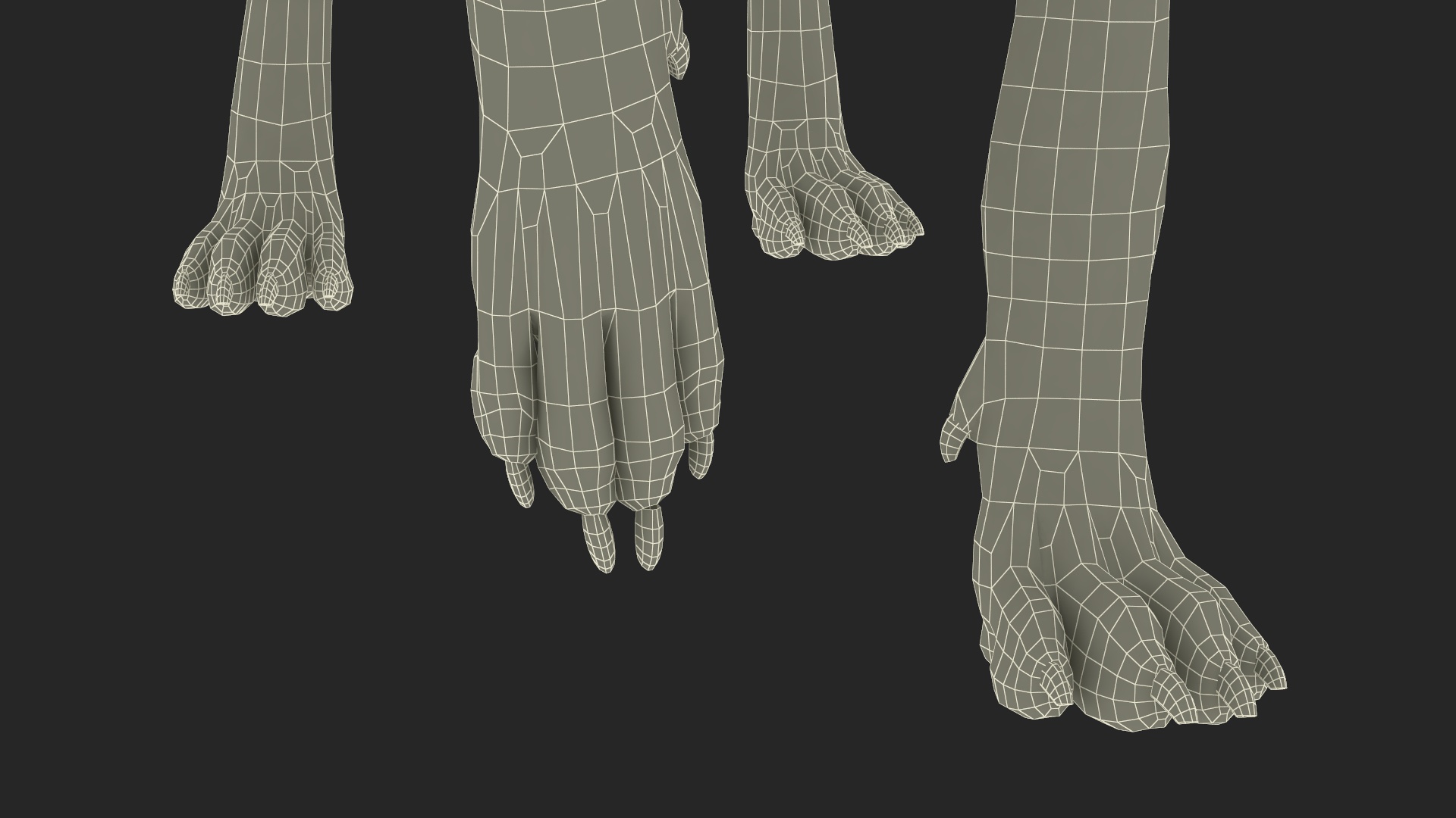Dalmatian Dog Rigged for Cinema 4D 3D model