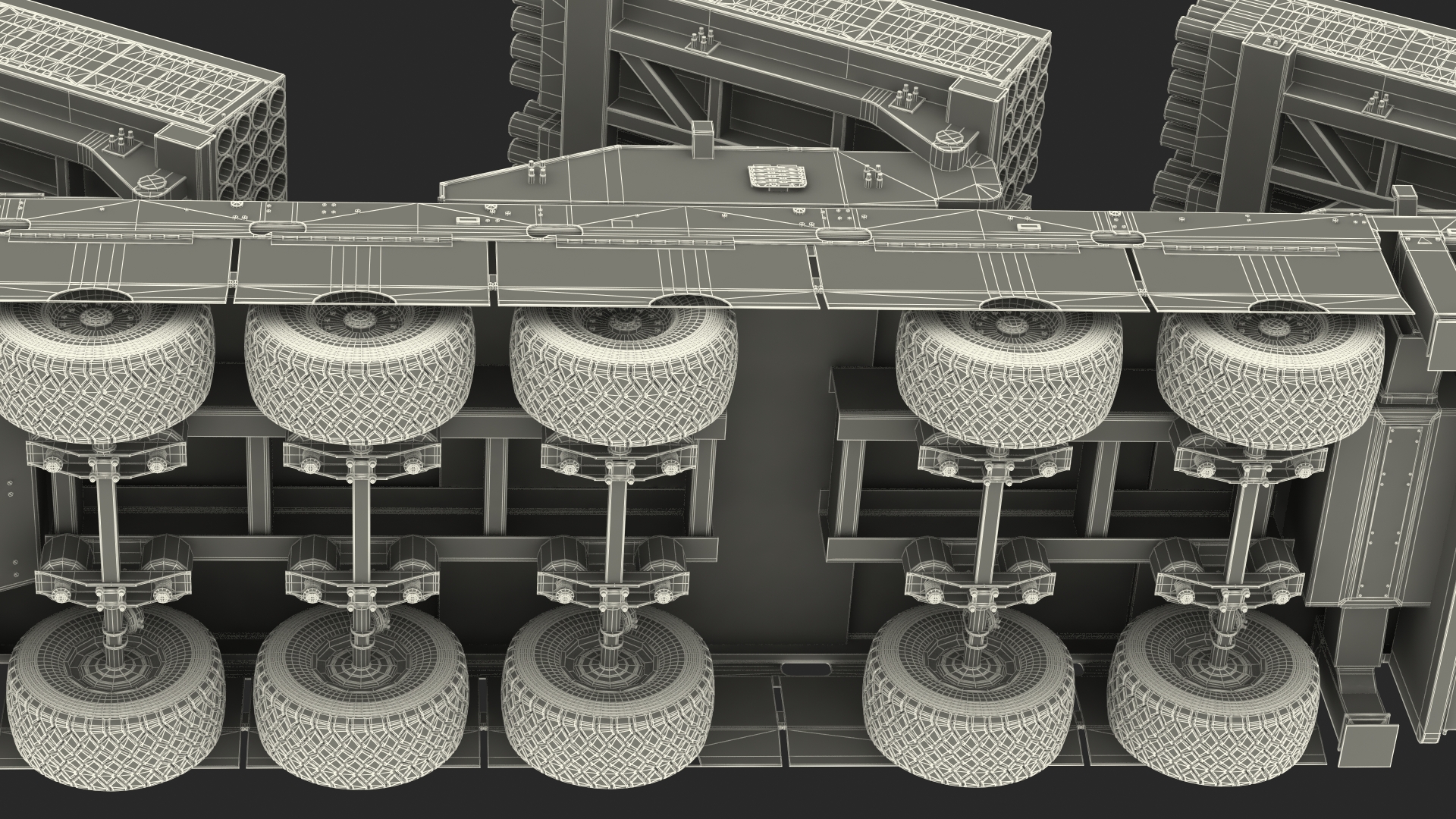 3D model Roketsan Jobaria Tr-122 Multiple Launch Rocket System Rigged