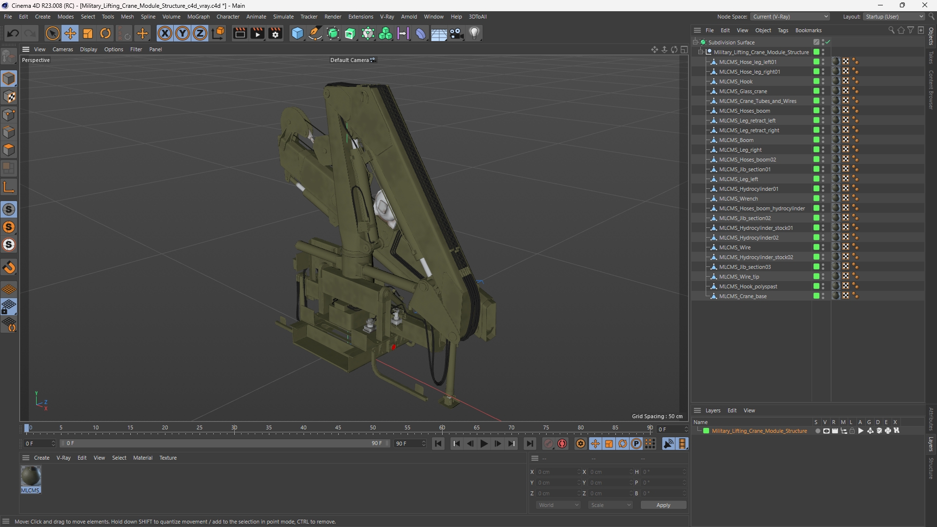Military Lifting Crane Module Structure - view 12