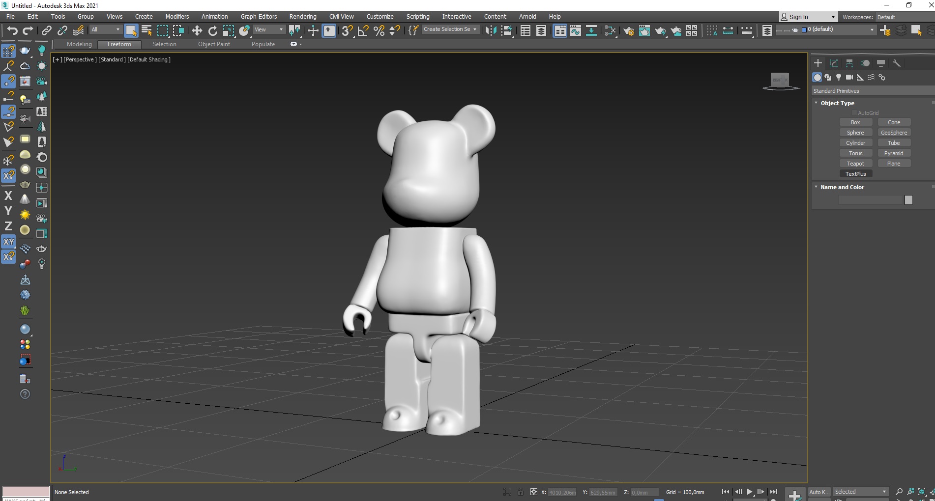 Collectible Figure Bearbrick Black for 3D Print 3D