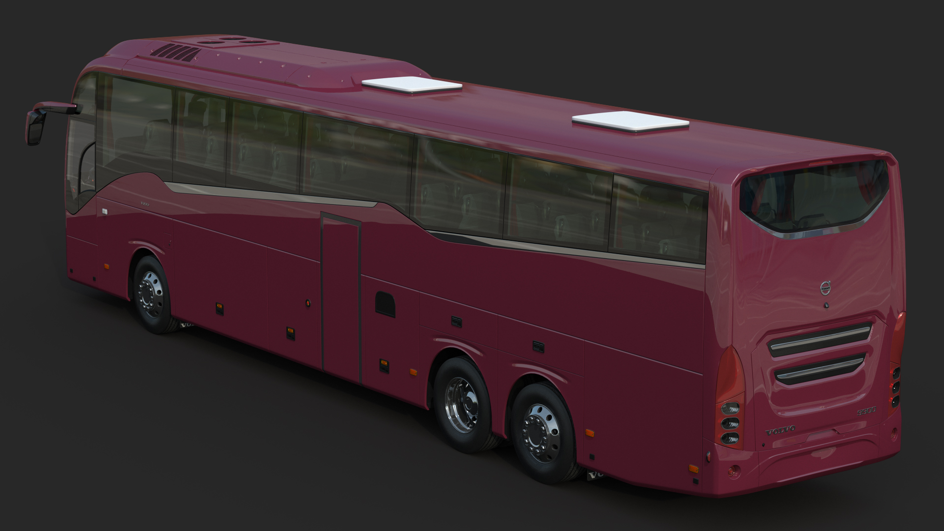3D Volvo 9900 Bus Rigged