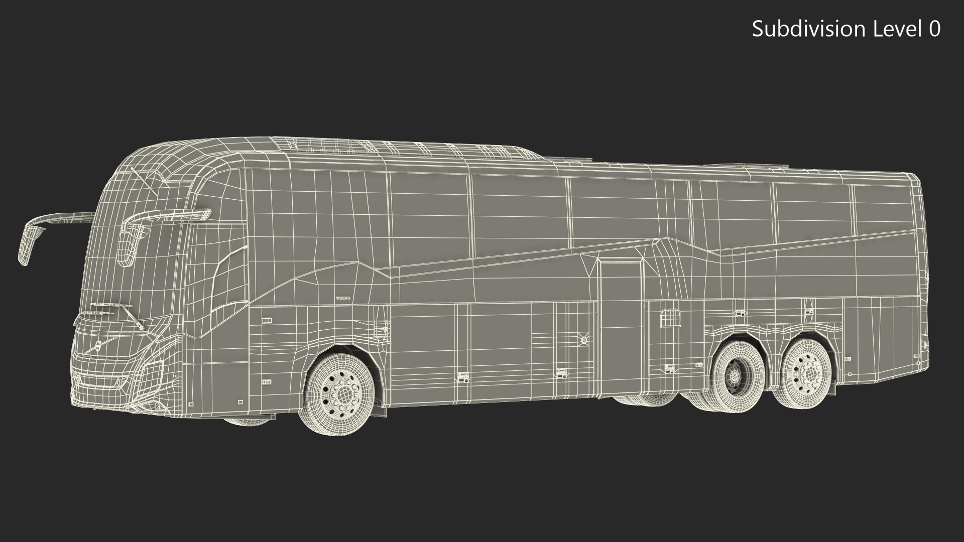 3D Volvo 9900 Bus Rigged