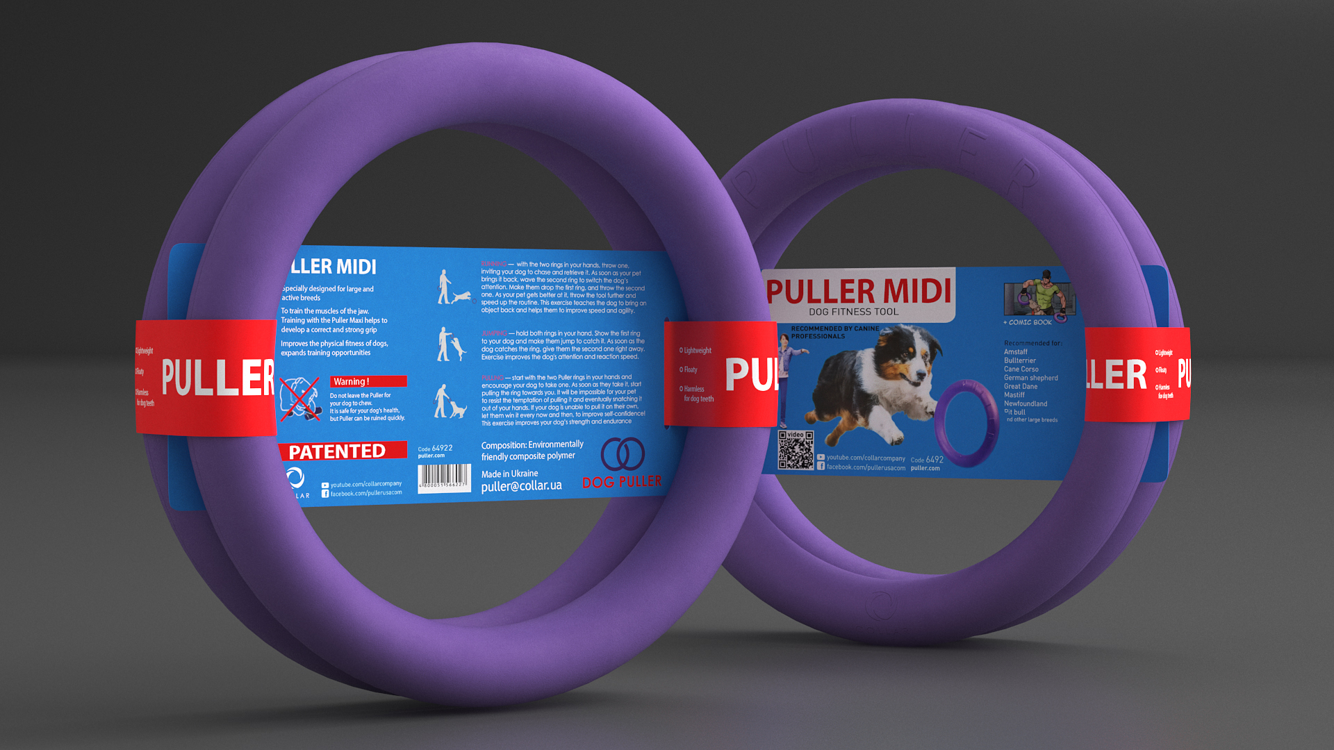 Interactive Dog Toy Puller Midi Package 3D model