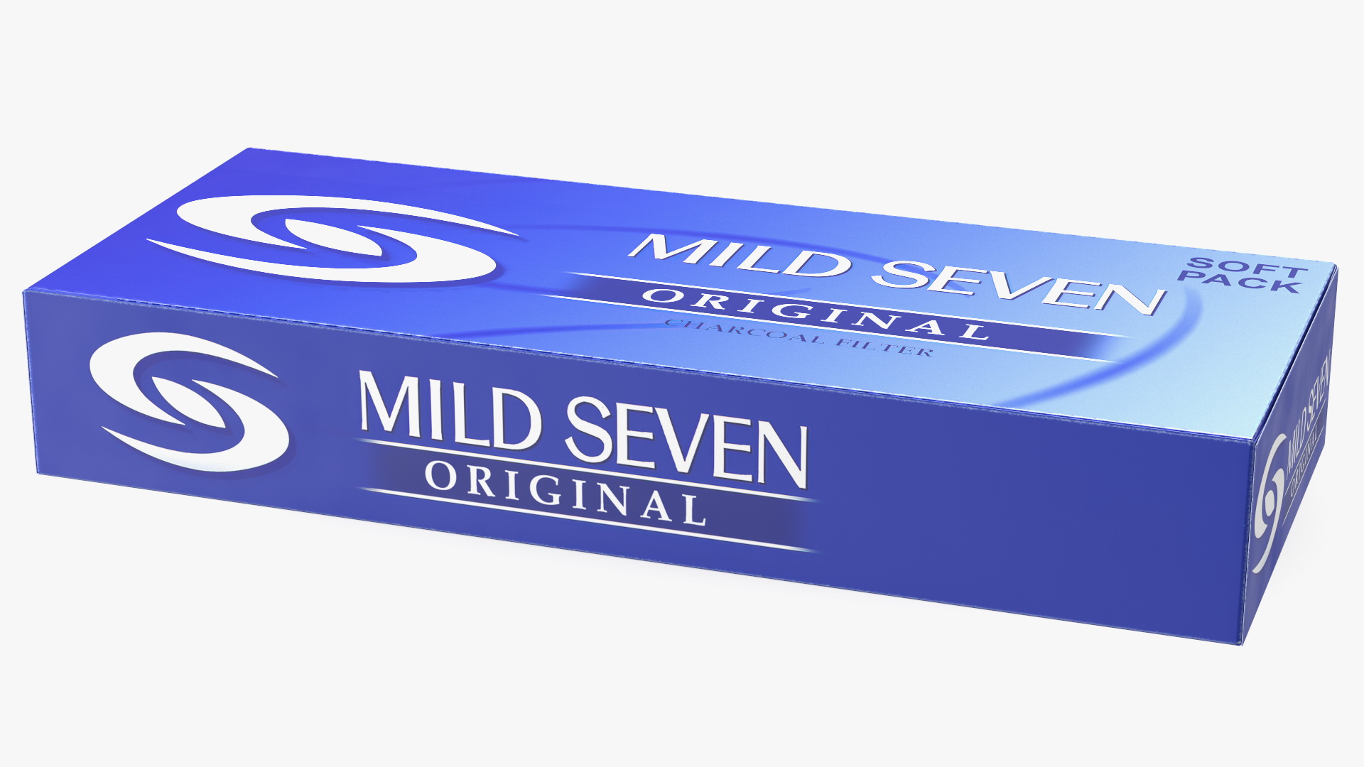 3D Carton Cigarettes Box Mildseven