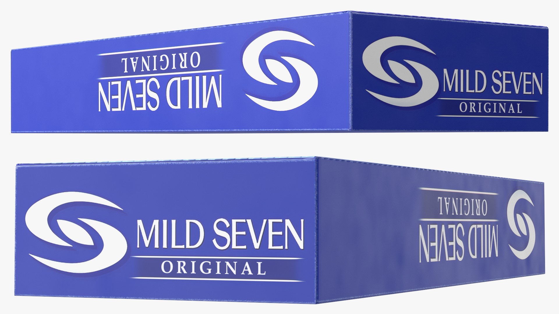 3D Carton Cigarettes Box Mildseven