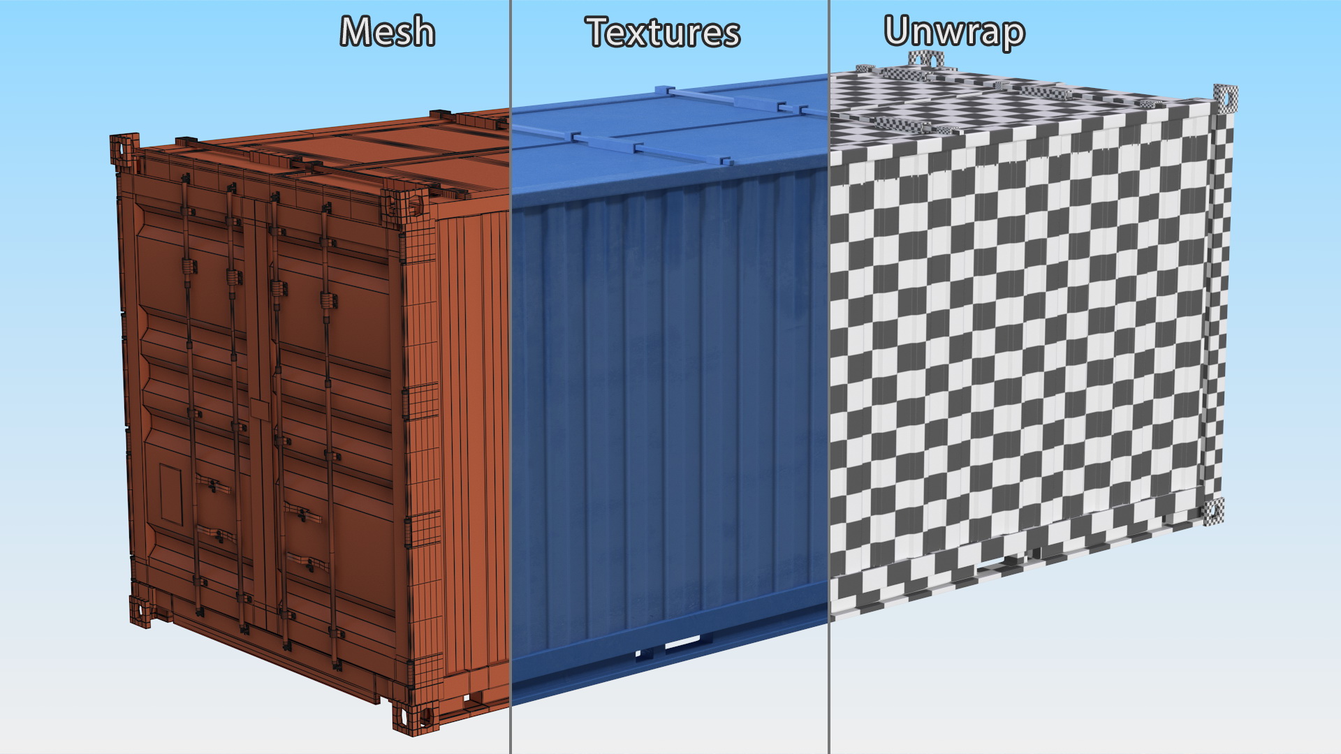3D Shipping Container model