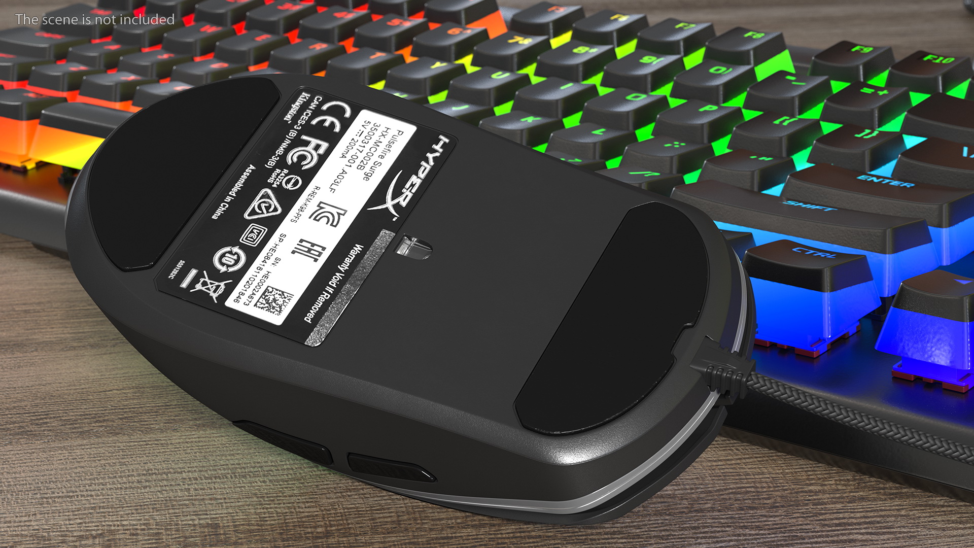HyperX Pulsefire Surge Gaming Mouse with Mouse Pad Set 3D model