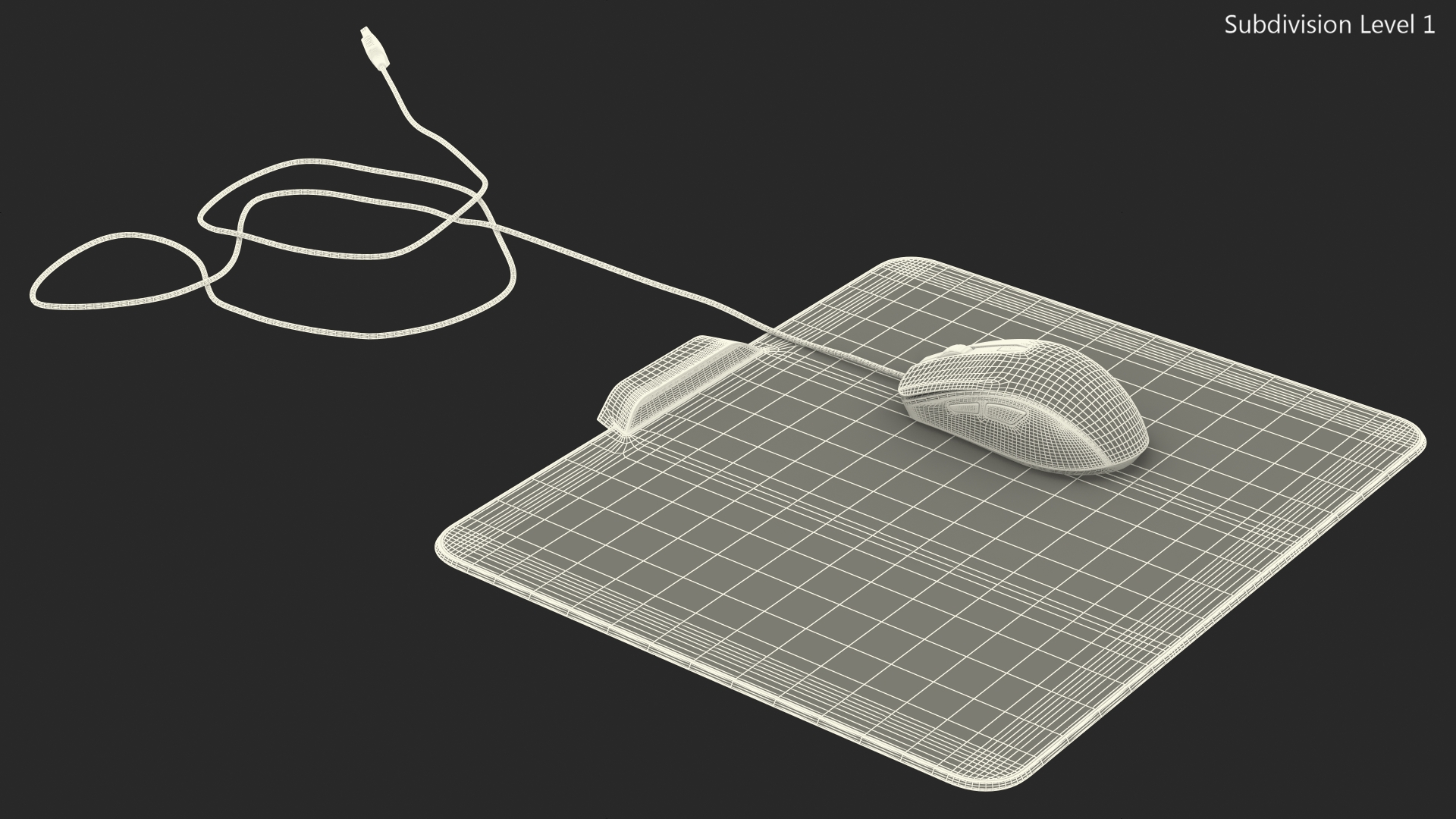 HyperX Pulsefire Surge Gaming Mouse with Mouse Pad Set 3D model