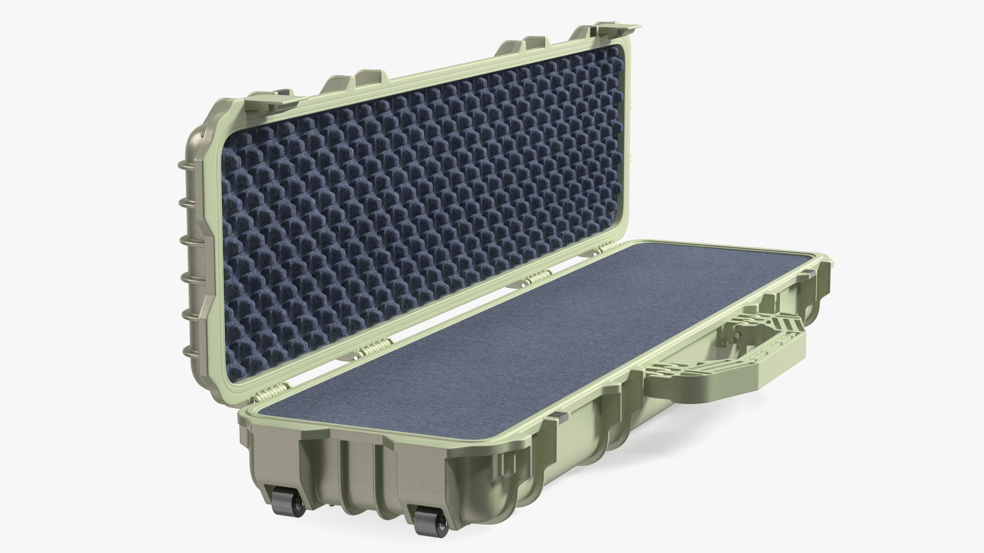 Open Military Hard Case Green 3D model