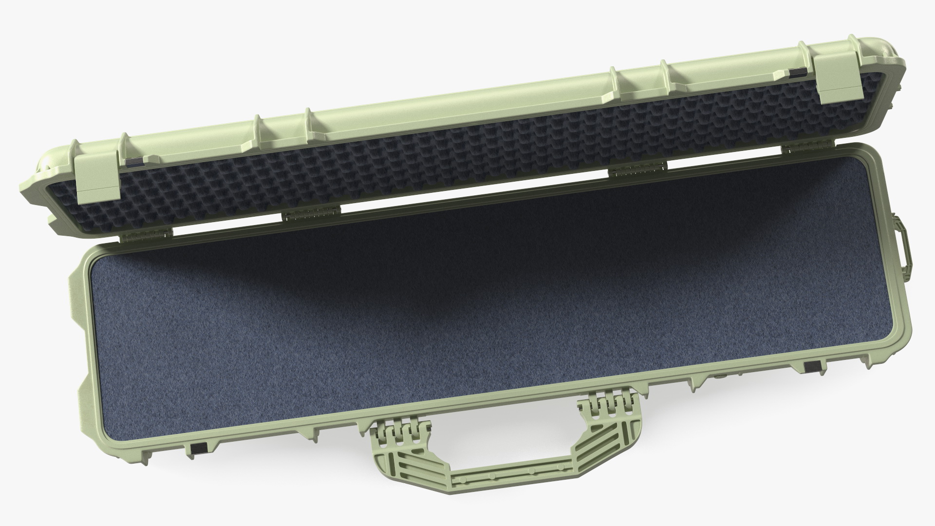 Open Military Hard Case Green 3D model